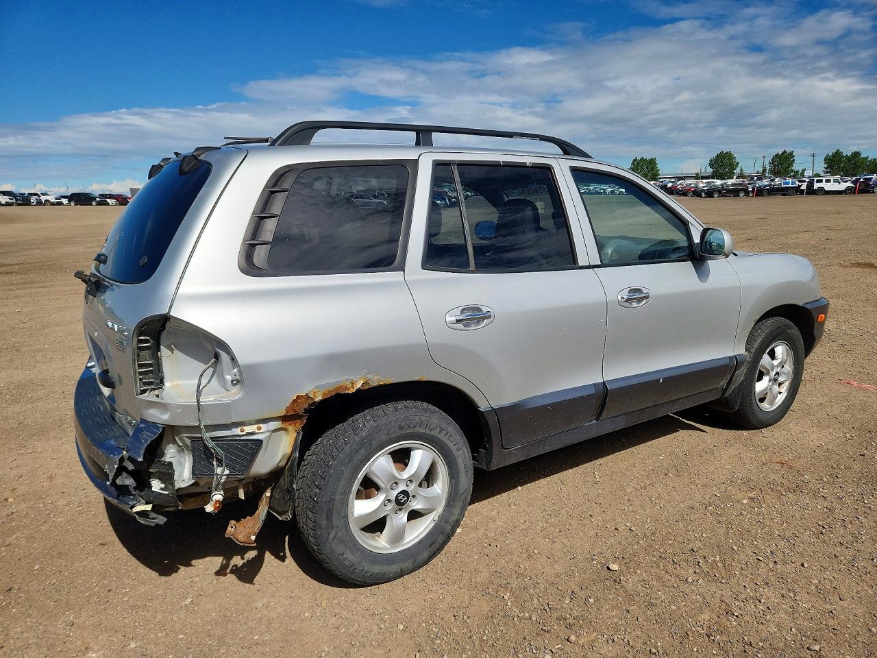 2005 Hyundai Santa Fe Silver vin: KM8SB73E65U902067