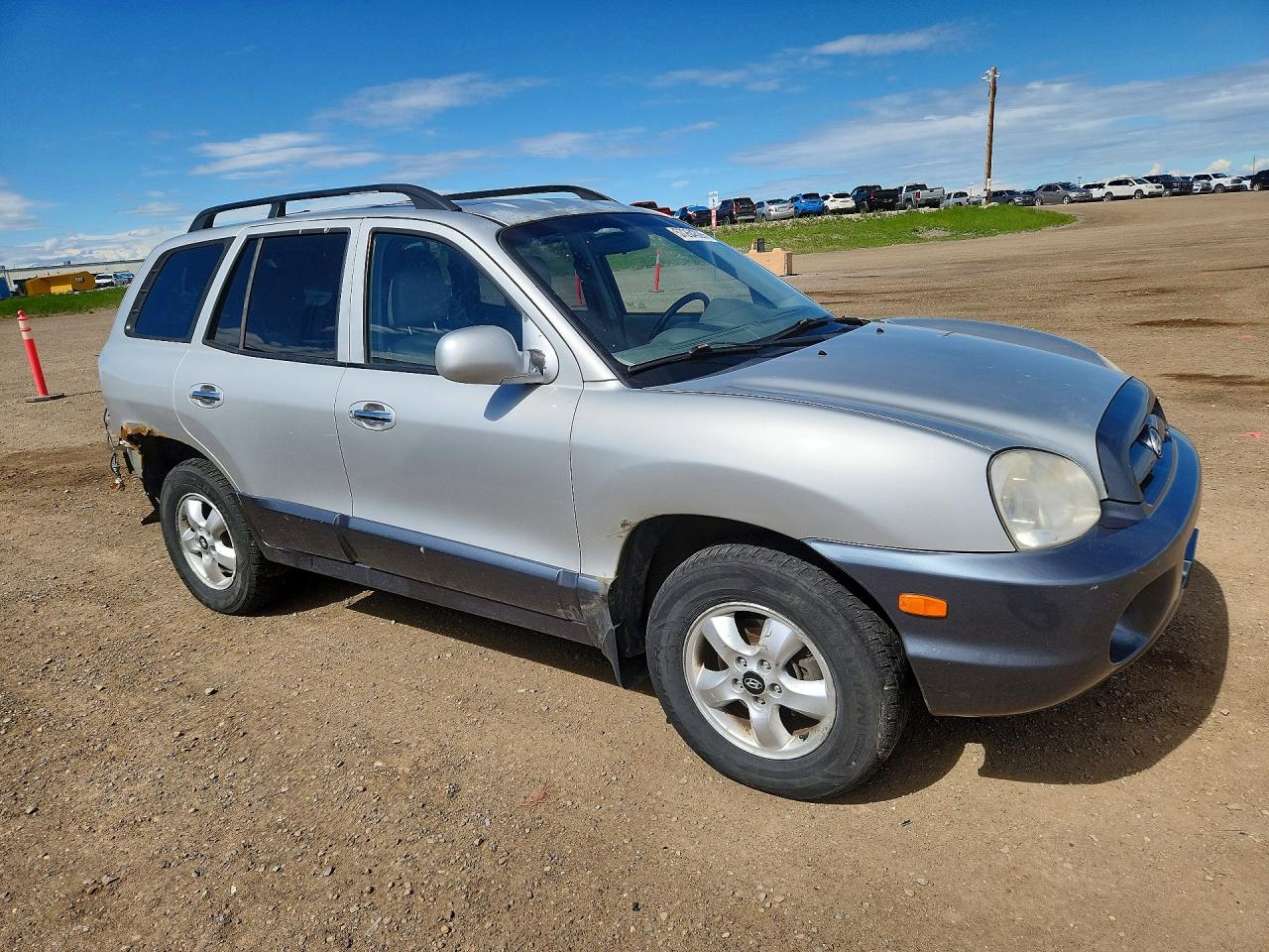 2005 Hyundai Santa Fe Silver vin: KM8SB73E65U902067