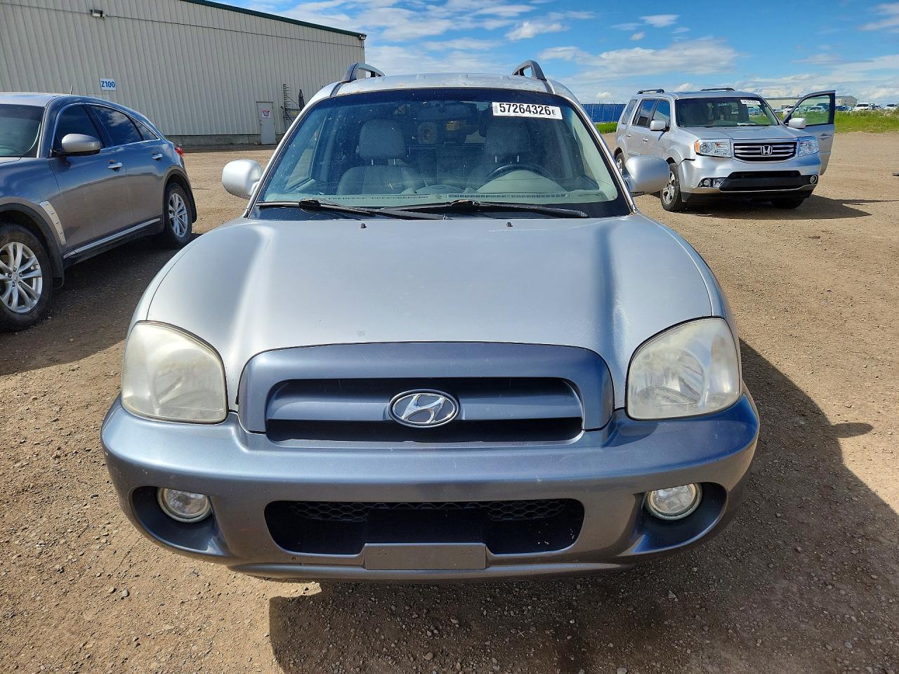 2005 Hyundai Santa Fe Silver vin: KM8SB73E65U902067