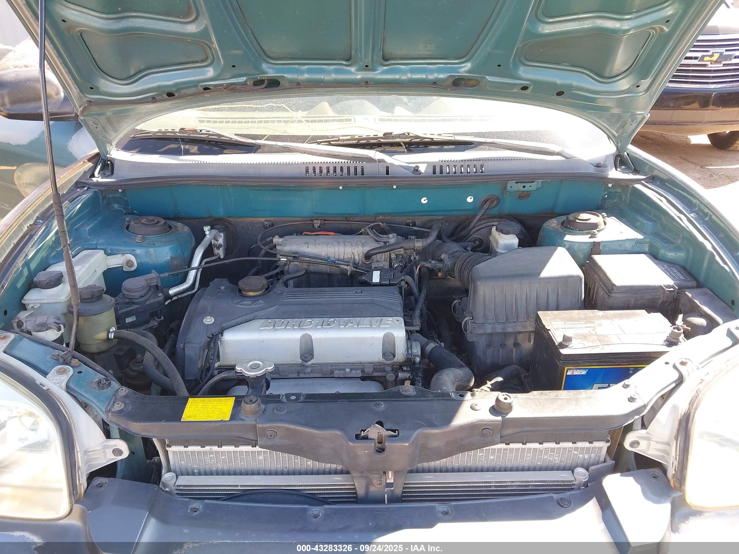2001 Hyundai Santa Fe 2.4l/2.4l Gl Green vin: KM8SB82B61U057826