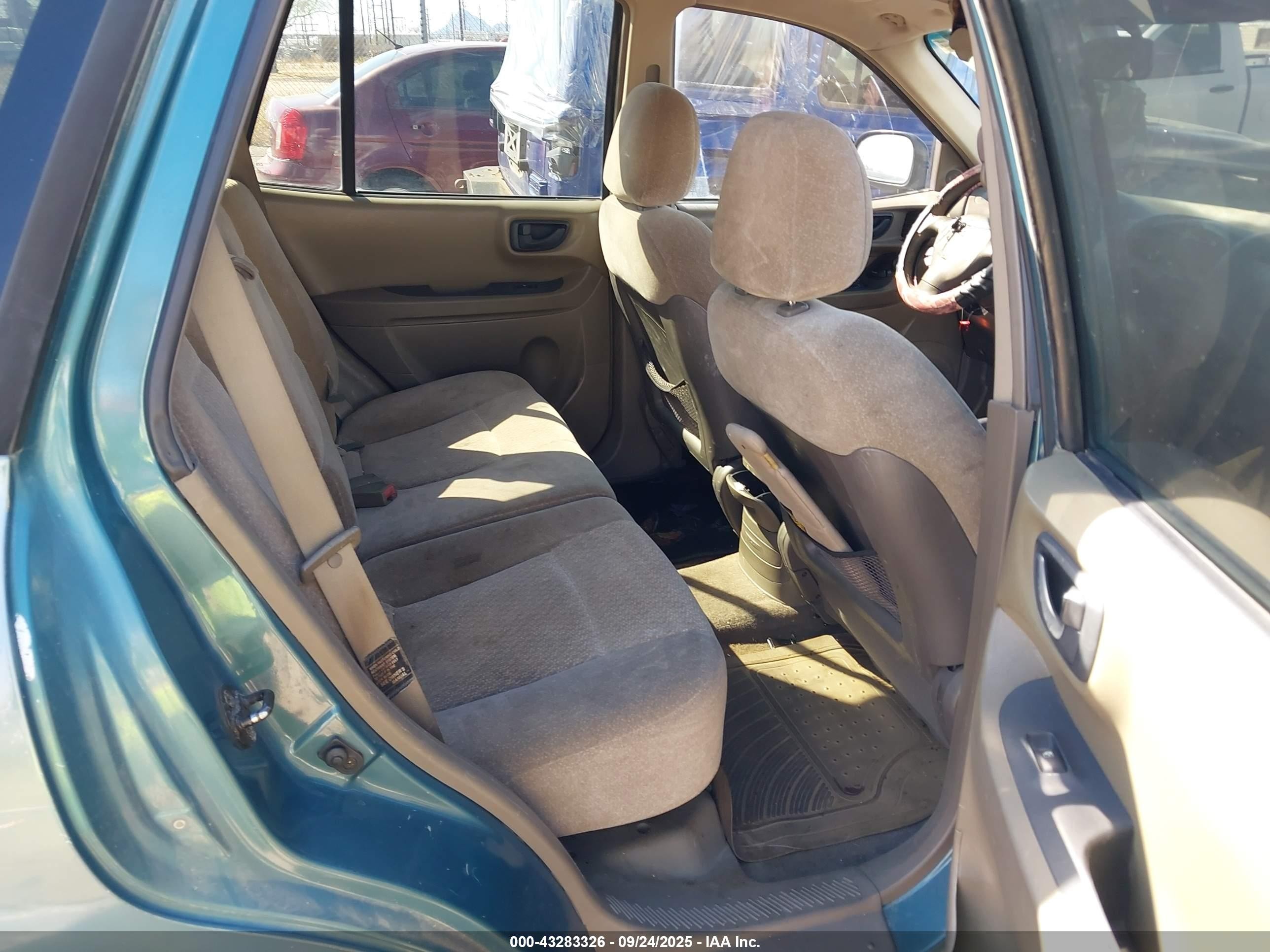 2001 Hyundai Santa Fe 2.4l/2.4l Gl Green vin: KM8SB82B61U057826