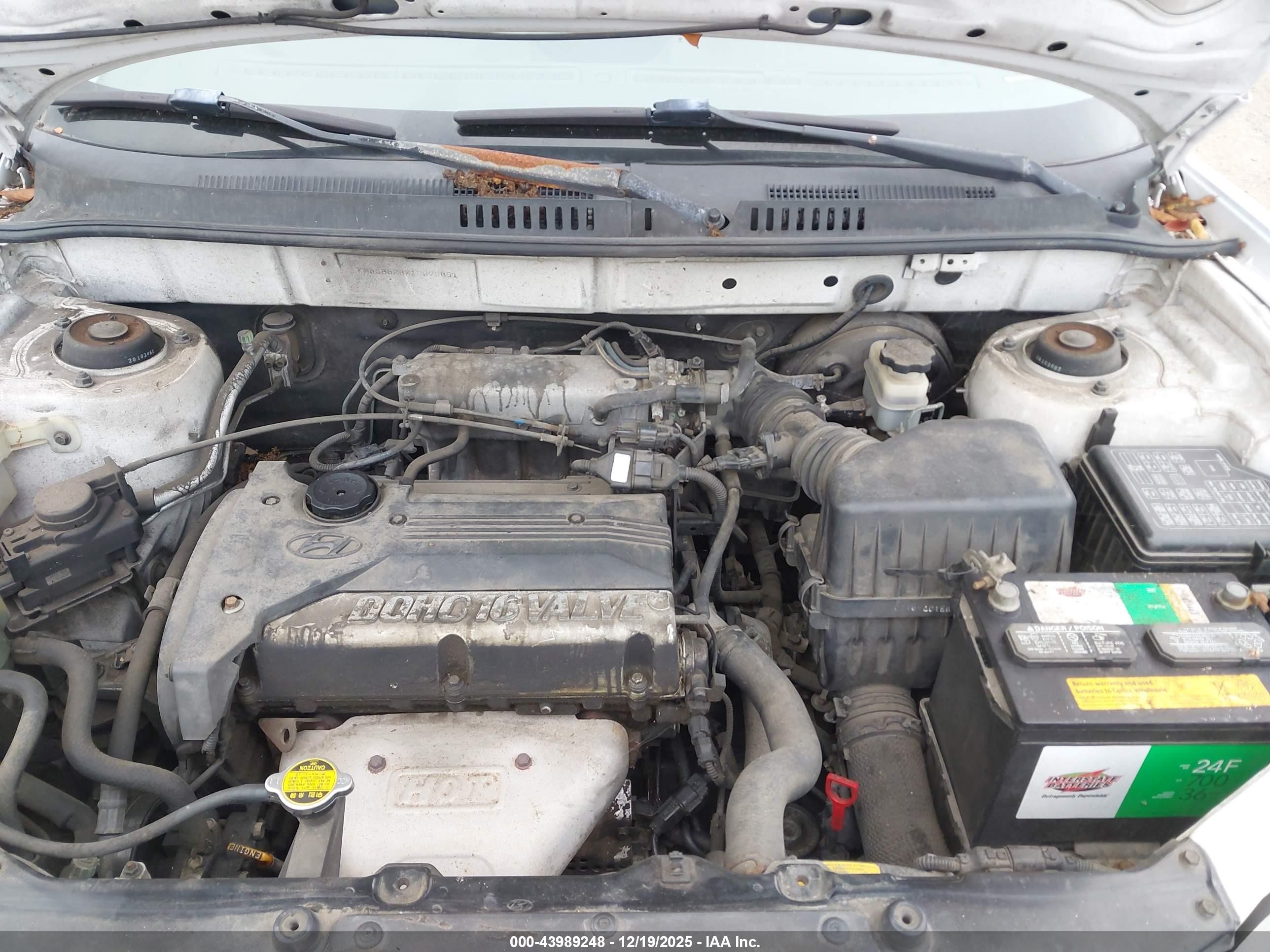 2001 Hyundai Santa Fe 2.4l/2.4l Gl White vin: KM8SB82BX1U075861