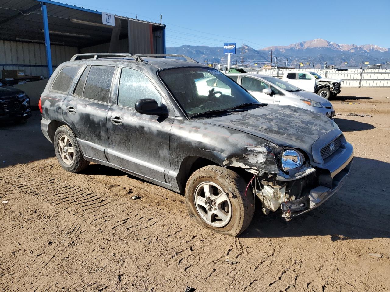 2002 Hyundai Santa Fe Gls Black vin: KM8SC13D02U305249