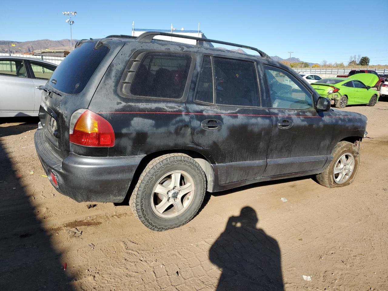 2002 Hyundai Santa Fe Gls Black vin: KM8SC13D02U305249