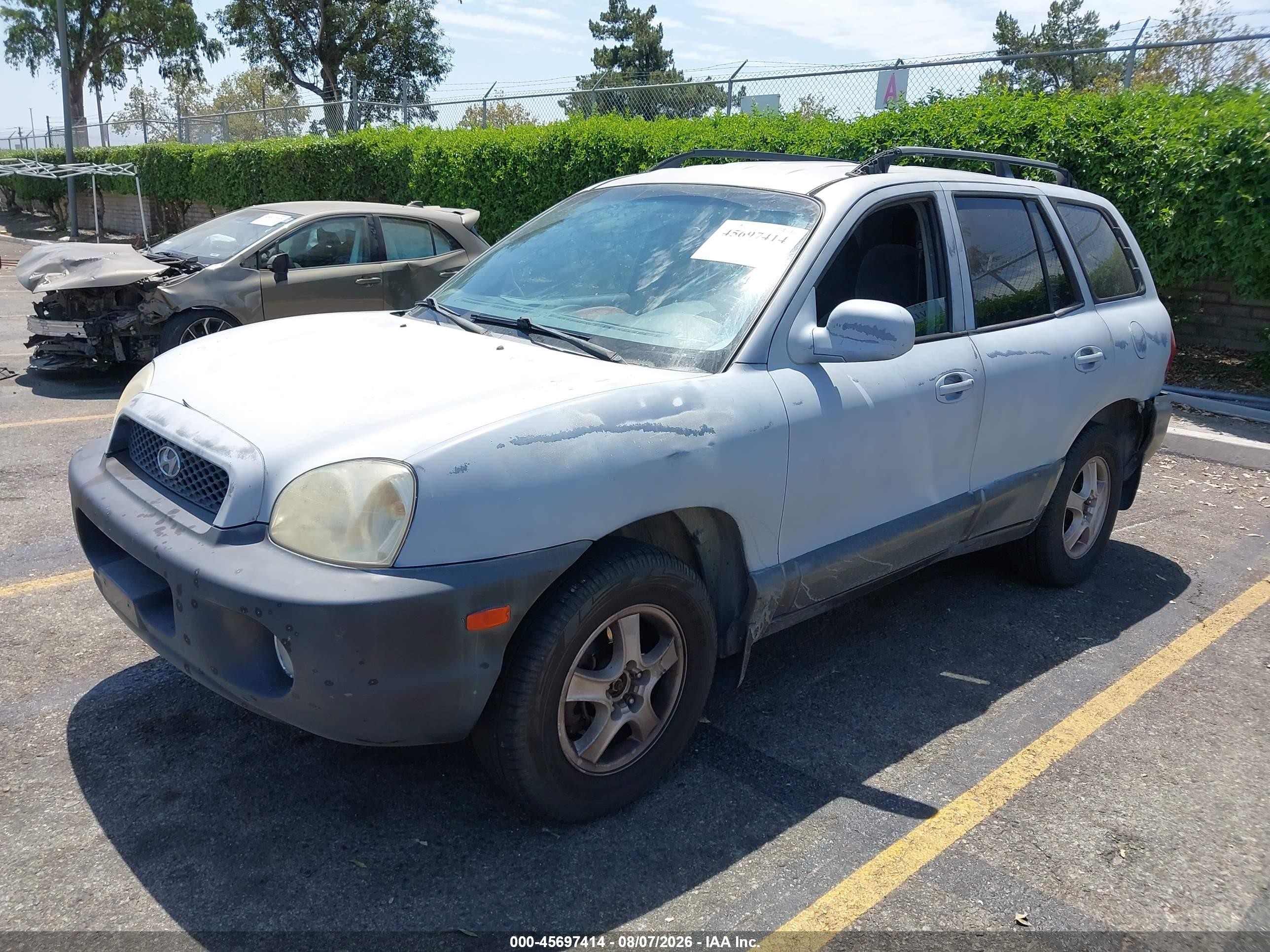 2003 Hyundai Santa Fe Gls/lx Gray vin: KM8SC13D03U345591