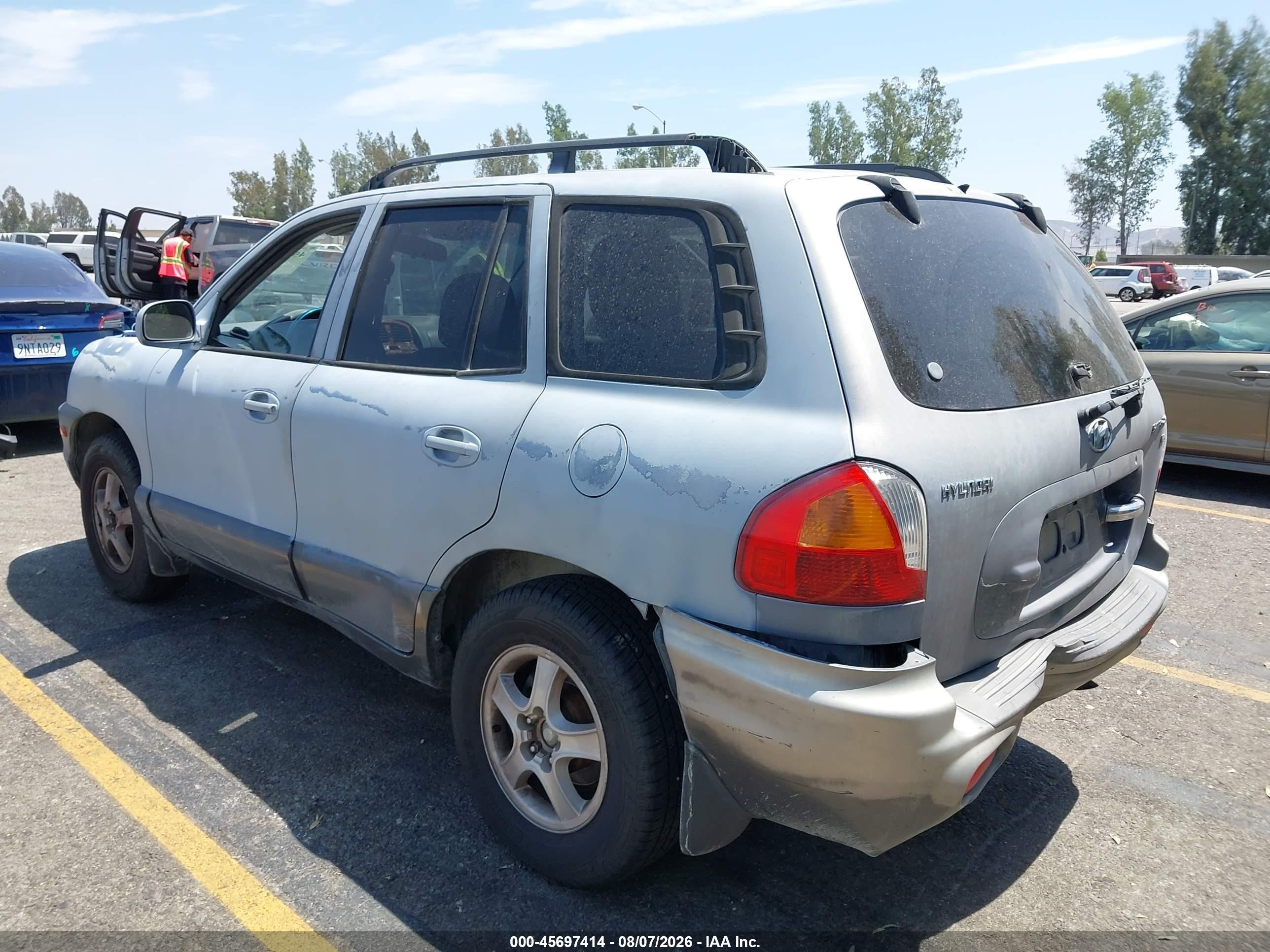 2003 Hyundai Santa Fe Gls/lx Gray vin: KM8SC13D03U345591