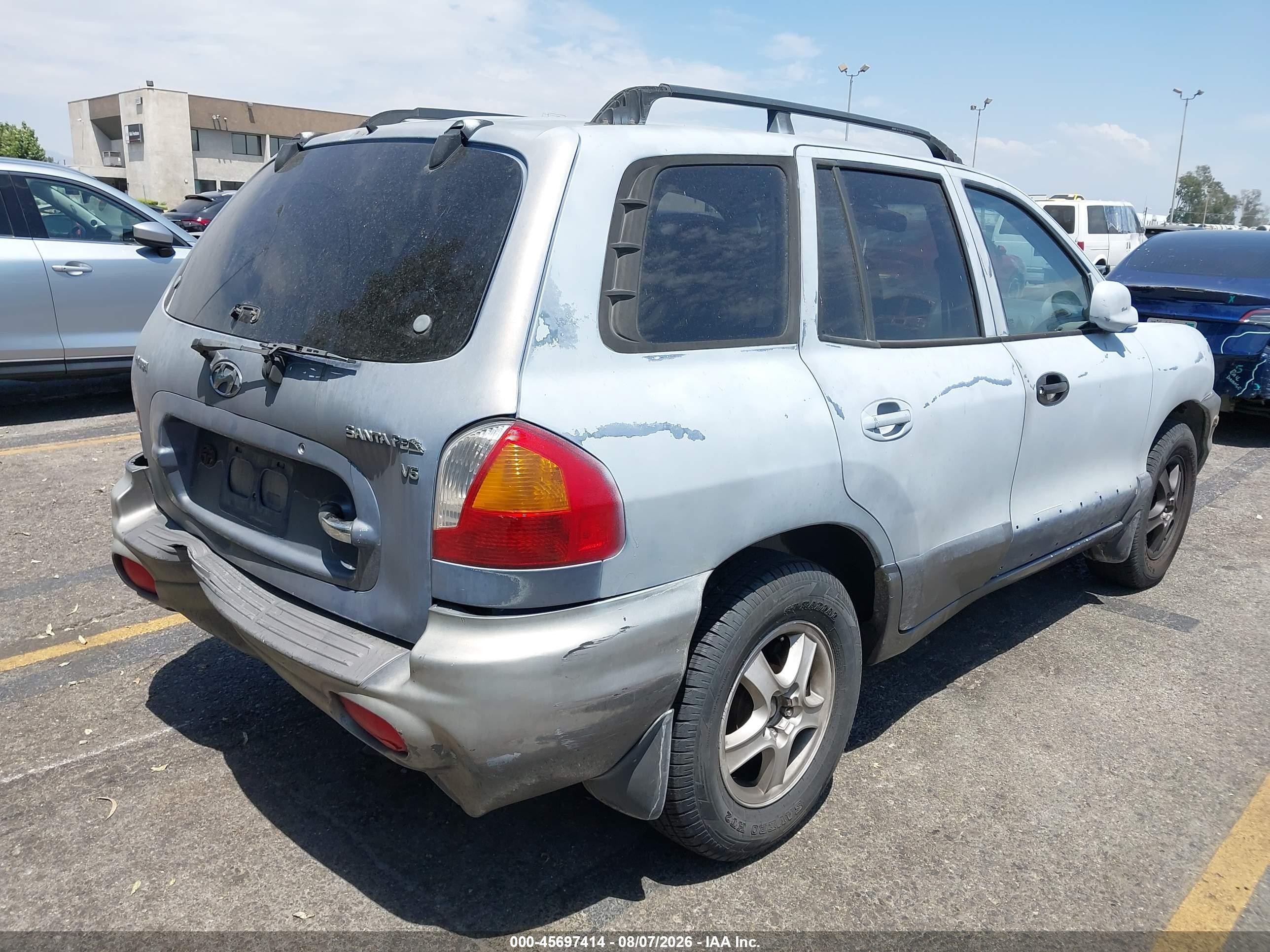 2003 Hyundai Santa Fe Gls/lx Gray vin: KM8SC13D03U345591