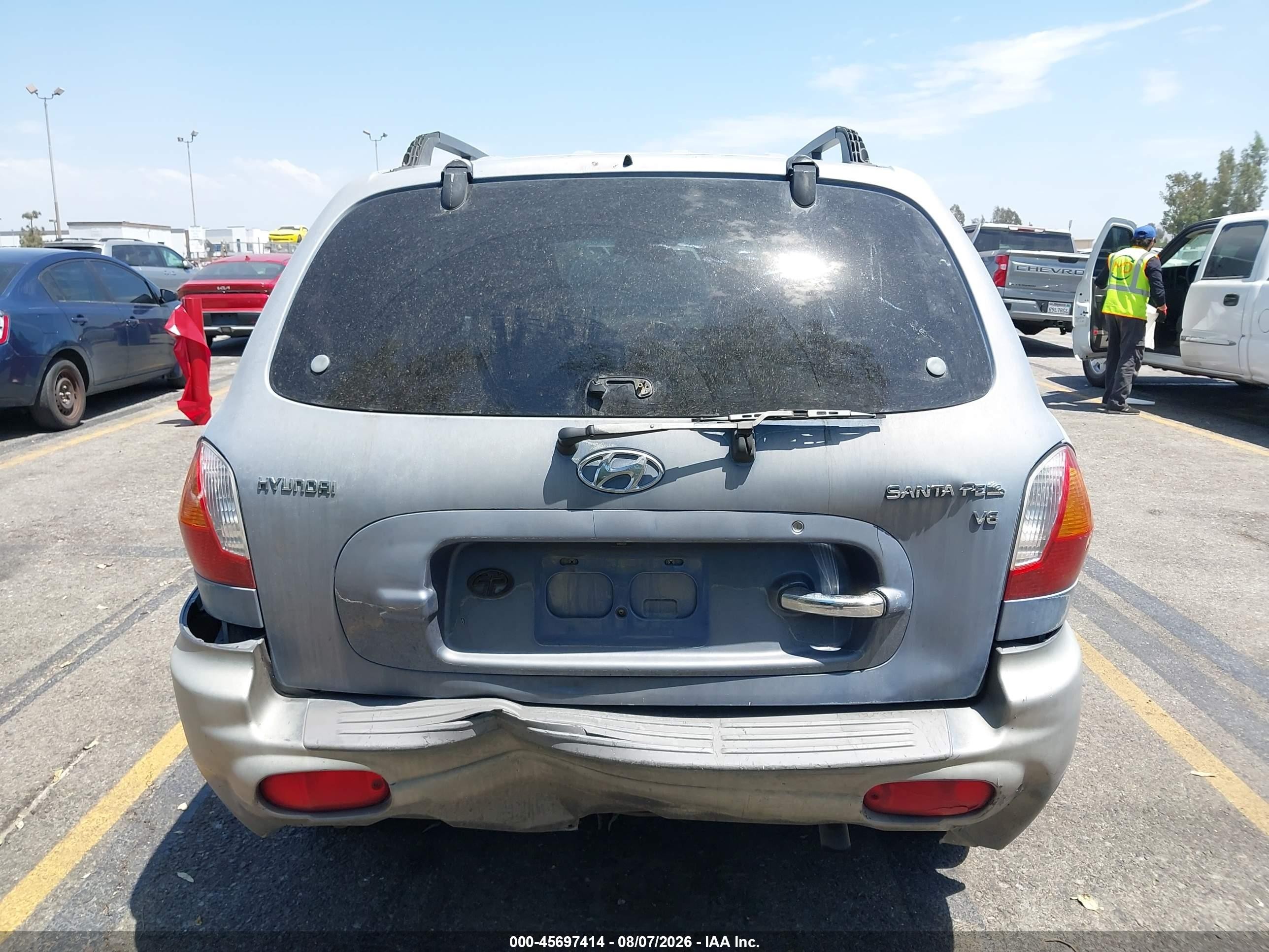 2003 Hyundai Santa Fe Gls/lx Gray vin: KM8SC13D03U345591