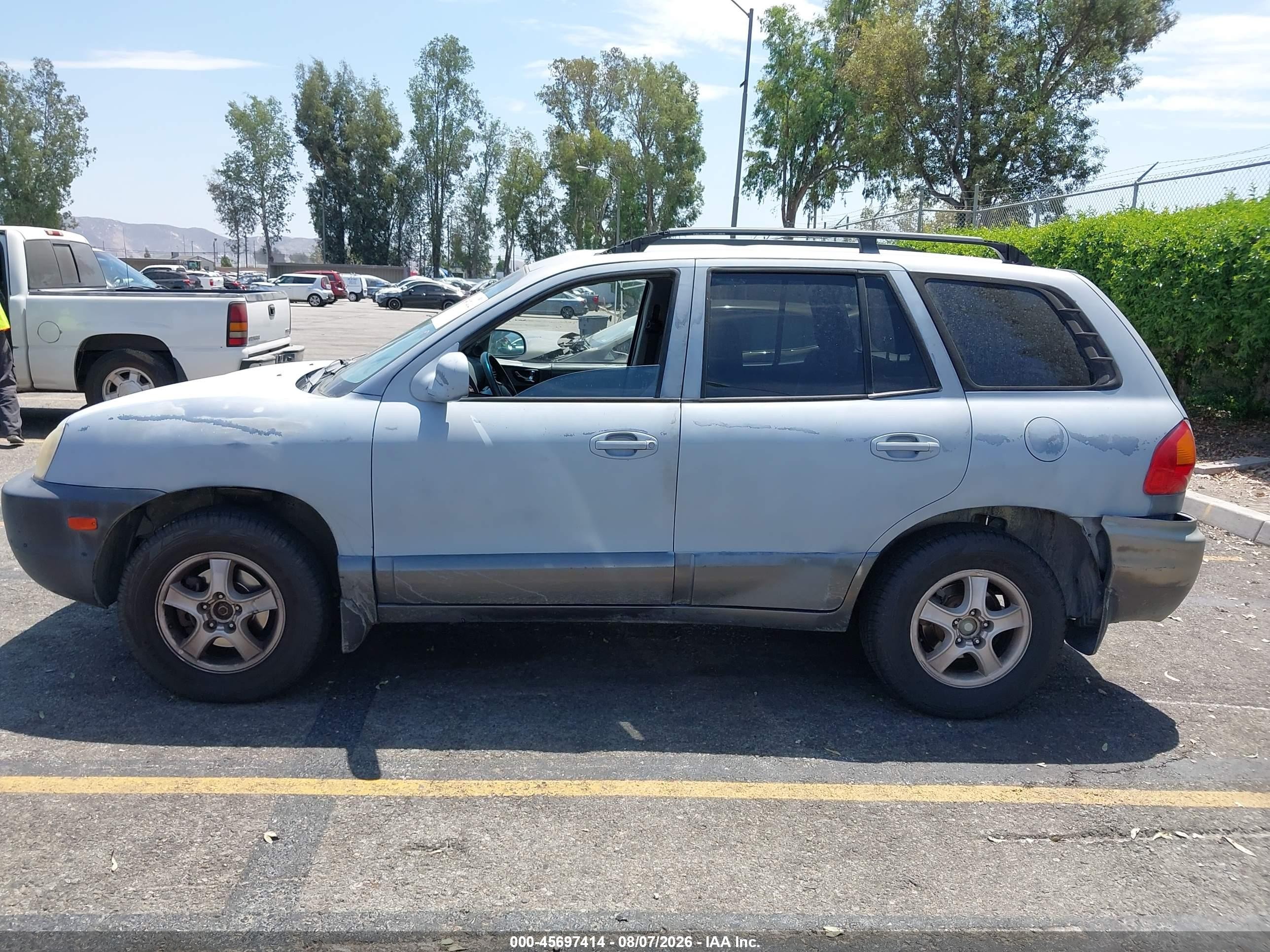 2003 Hyundai Santa Fe Gls/lx Gray vin: KM8SC13D03U345591