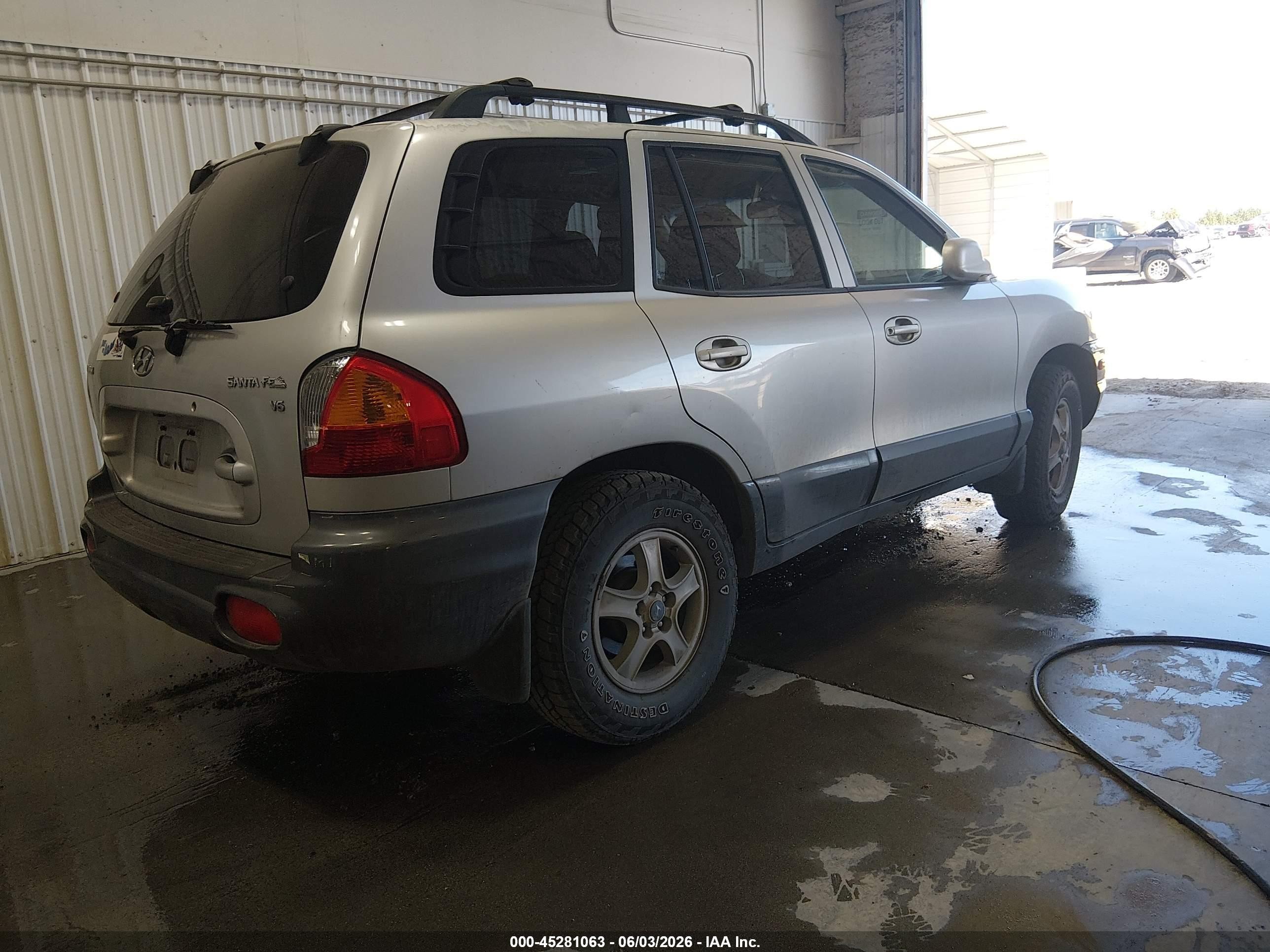 2003 Hyundai Santa Fe Gls/lx Silver vin: KM8SC13D03U412111