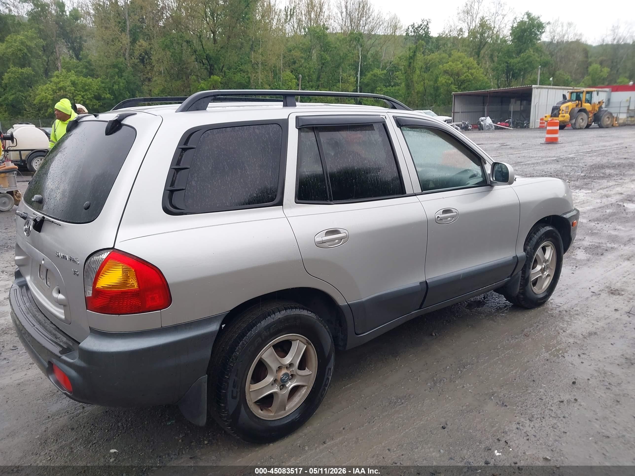 2003 Hyundai Santa Fe Gls/lx Silver vin: KM8SC13D03U424811