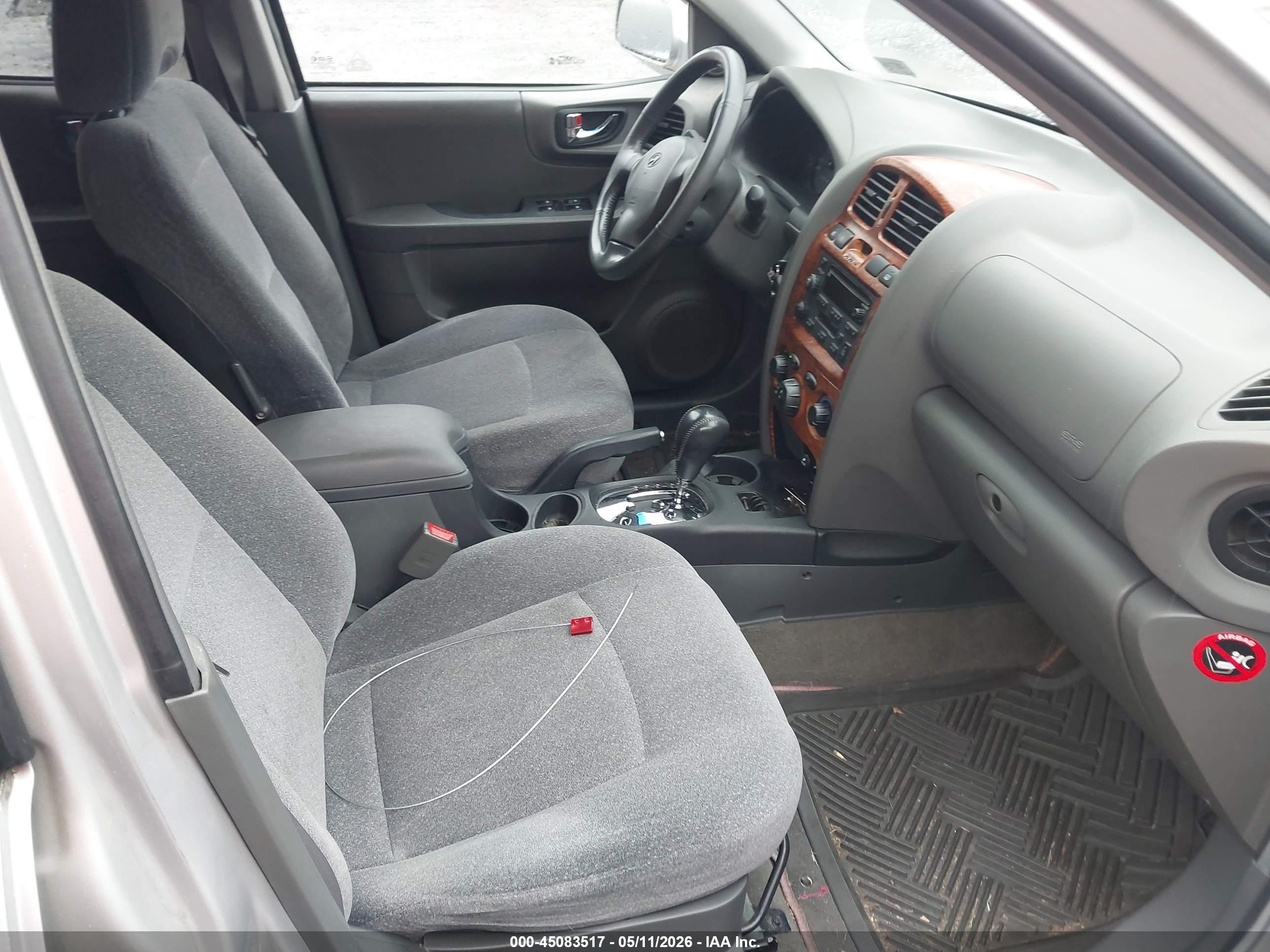 2003 Hyundai Santa Fe Gls/lx Silver vin: KM8SC13D03U424811