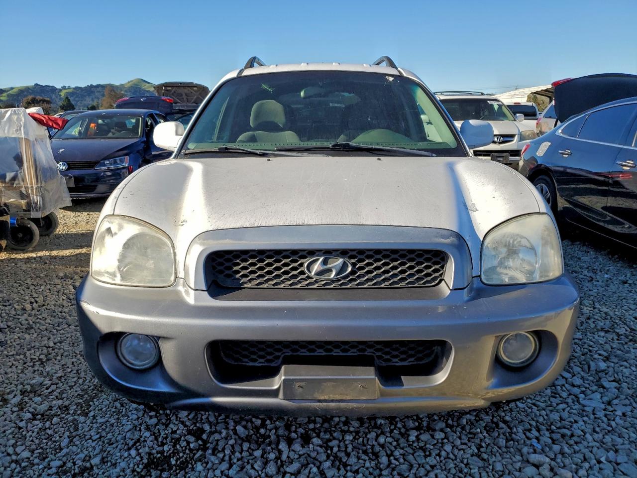 2003 Hyundai Santa Fe Gls White vin: KM8SC13D03U478013