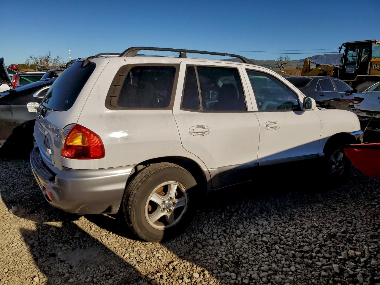 2003 Hyundai Santa Fe Gls White vin: KM8SC13D03U478013