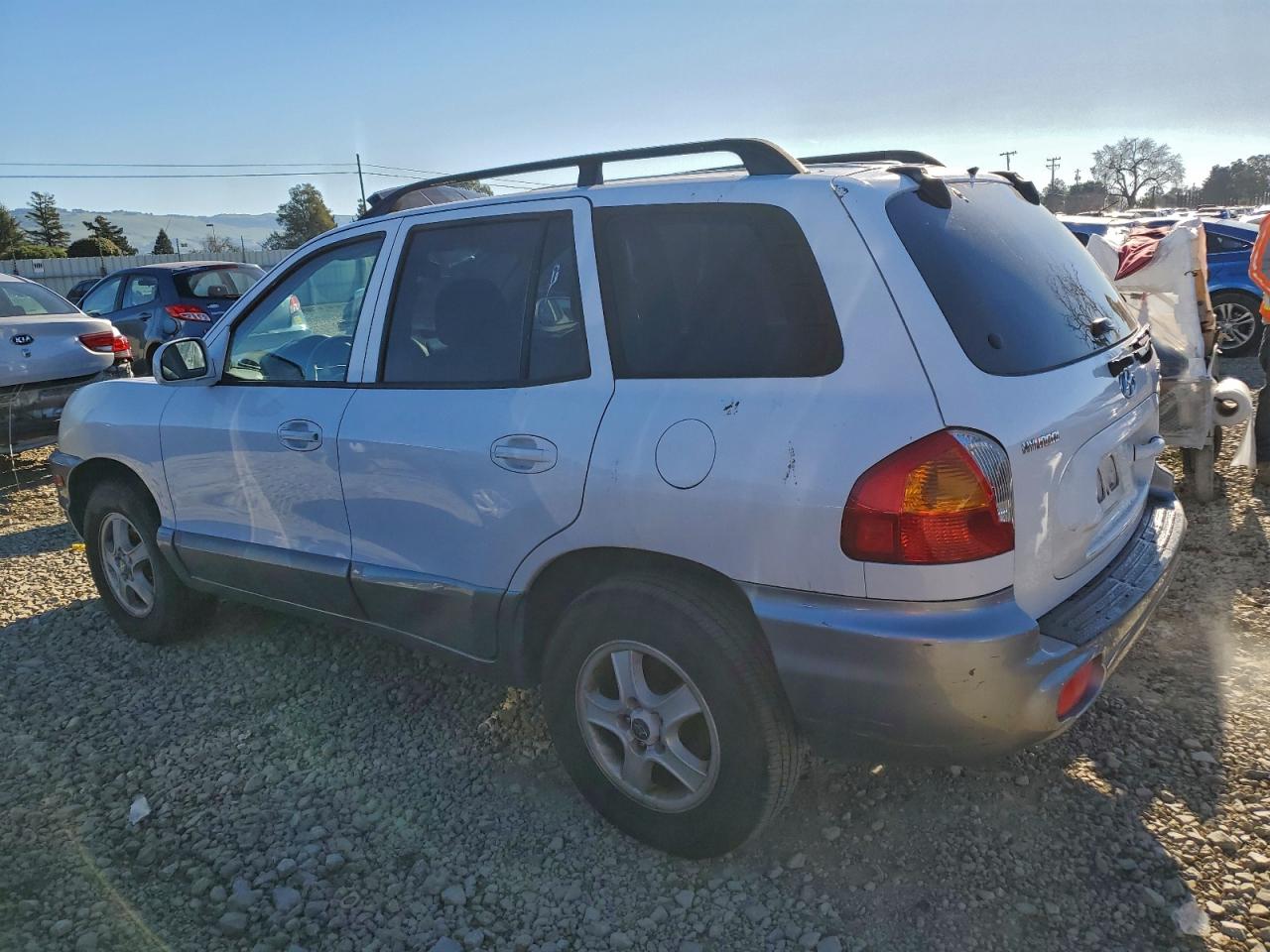 2003 Hyundai Santa Fe Gls White vin: KM8SC13D03U478013