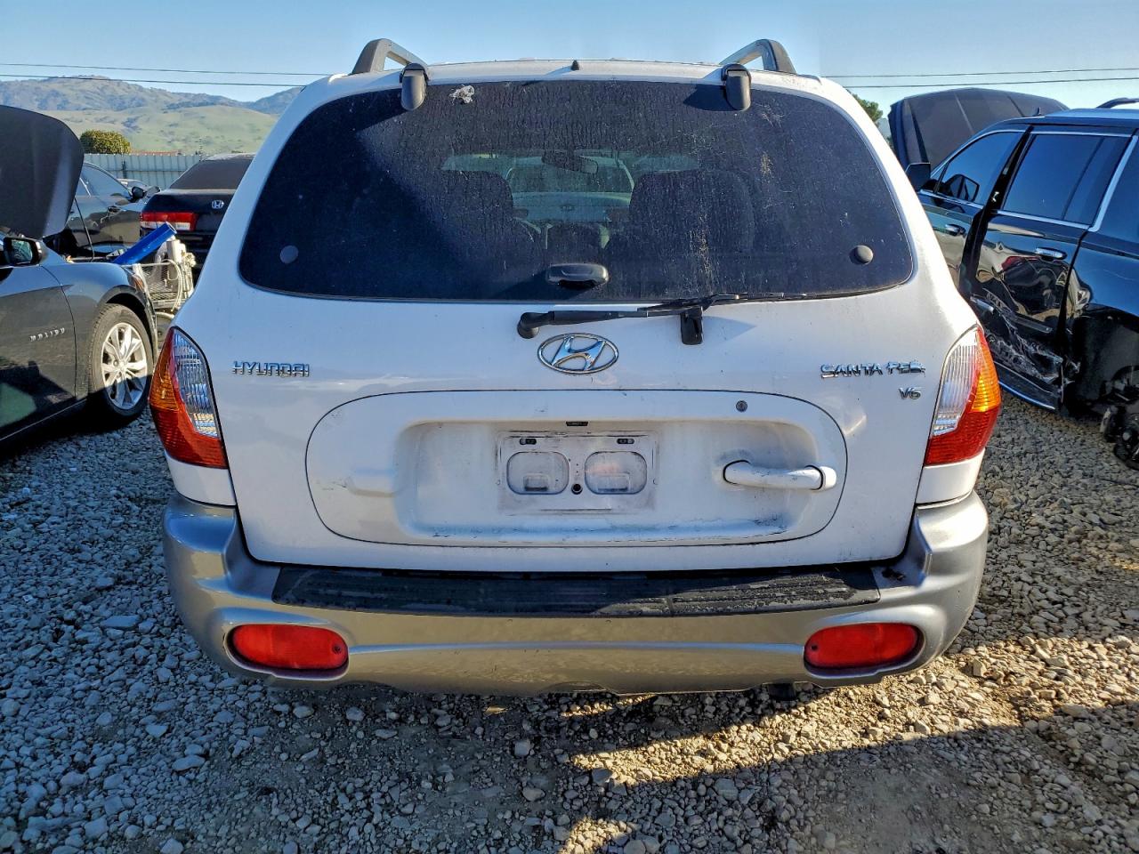 2003 Hyundai Santa Fe Gls White vin: KM8SC13D03U478013