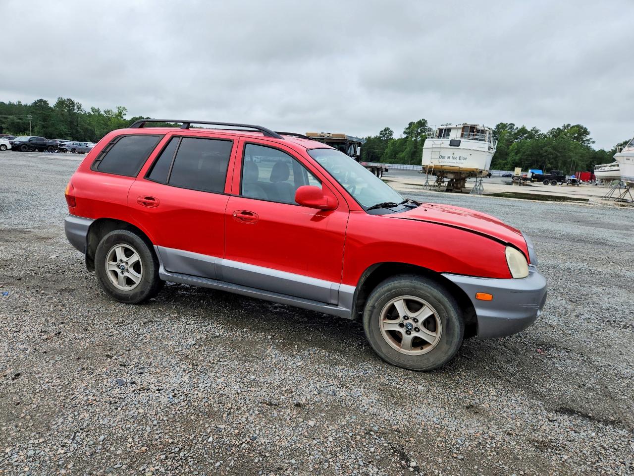 2003 Hyundai Santa Fe Gls Red vin: KM8SC13D03U549372