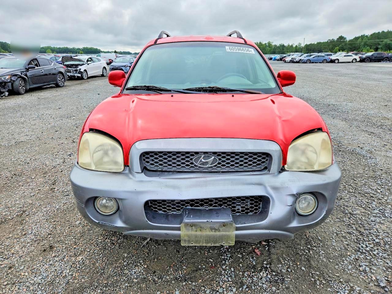 2003 Hyundai Santa Fe Gls Red vin: KM8SC13D03U549372