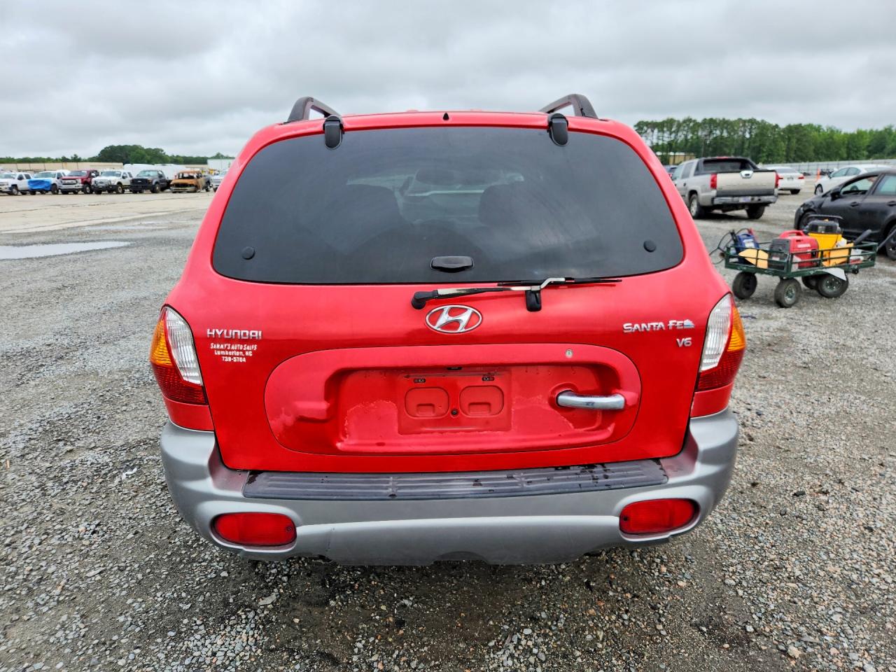 2003 Hyundai Santa Fe Gls Red vin: KM8SC13D03U549372