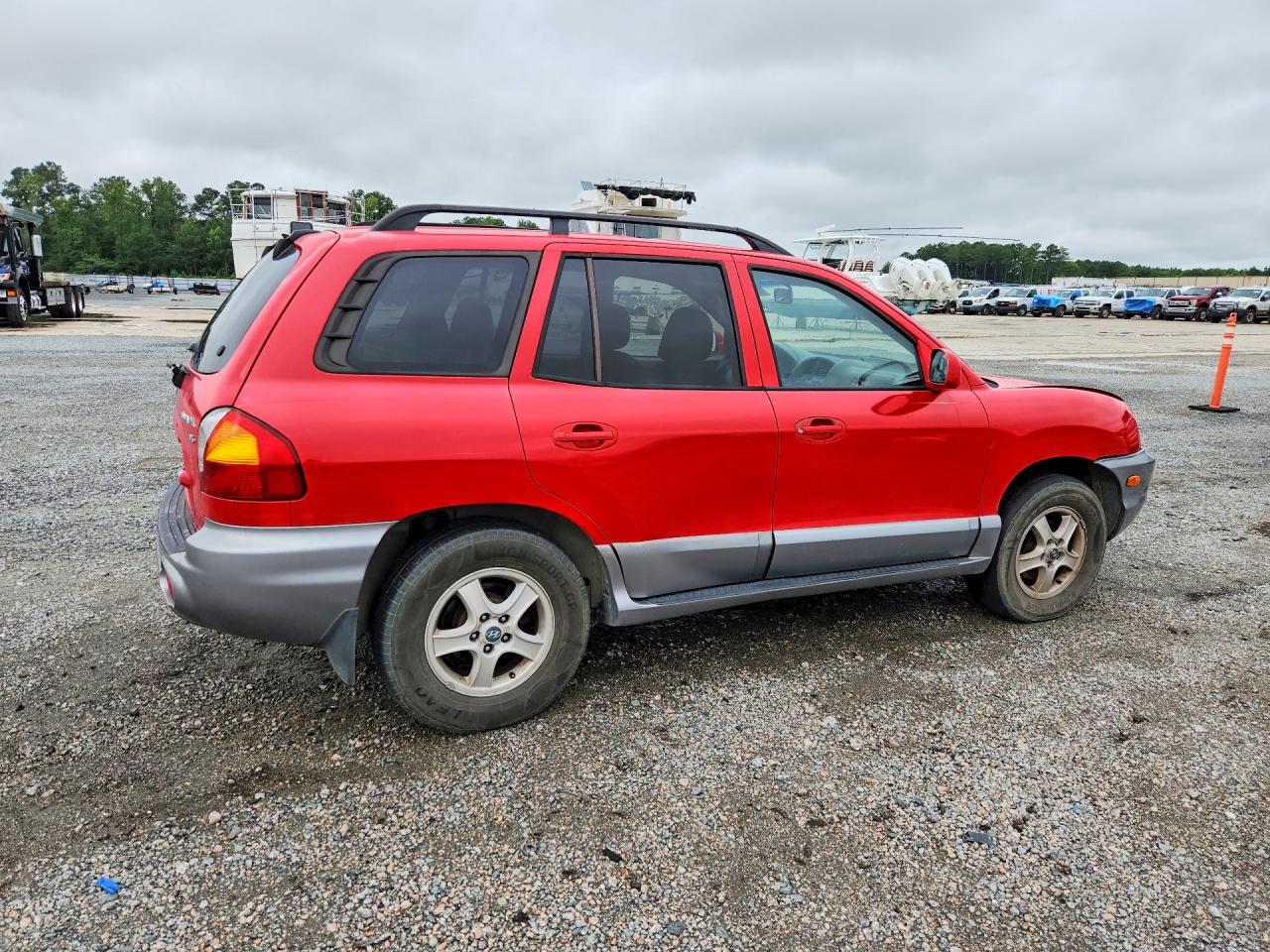 2003 Hyundai Santa Fe Gls Red vin: KM8SC13D03U549372