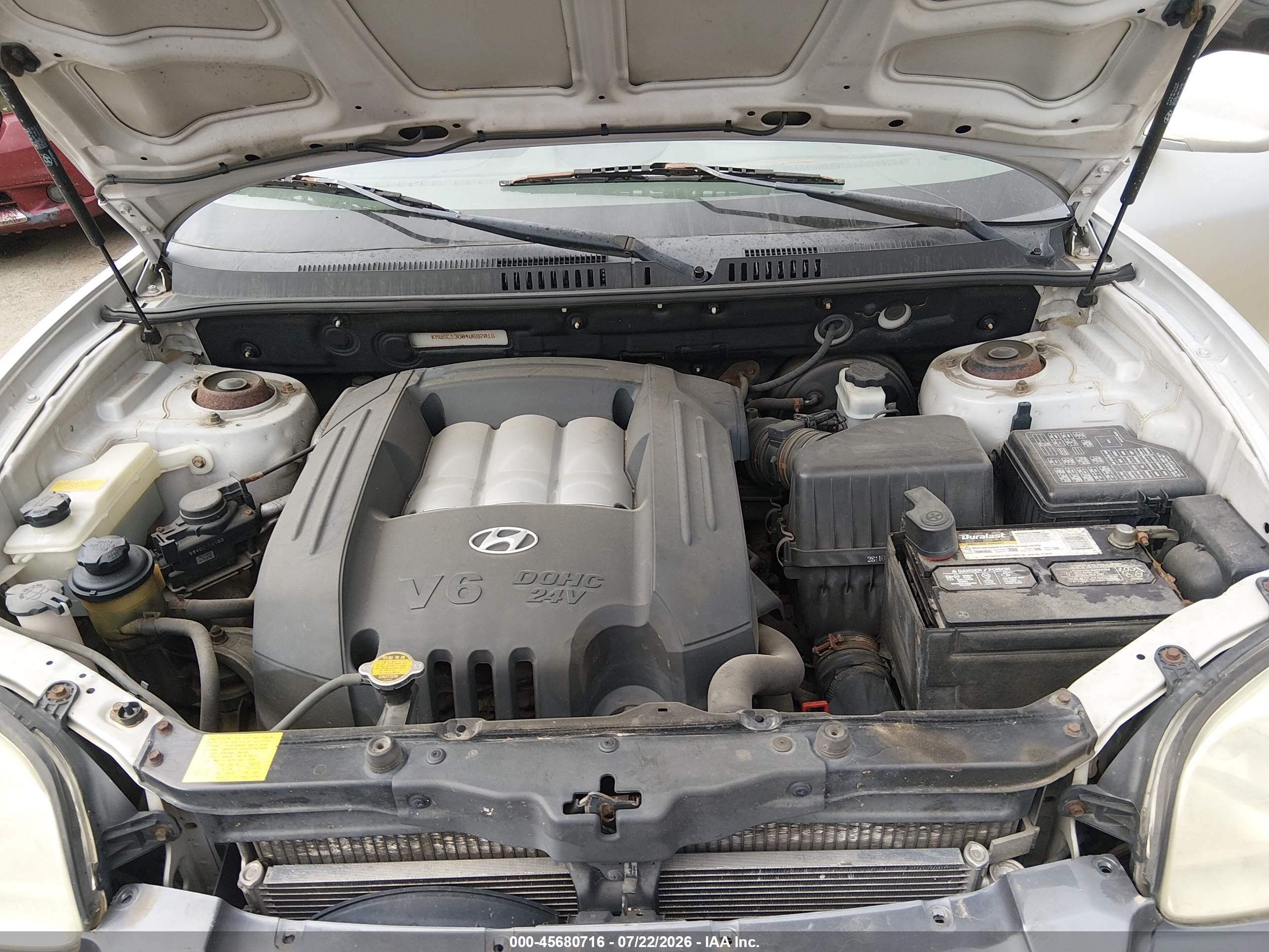 2004 Hyundai Santa Fe Gls Gray vin: KM8SC13D04U692016