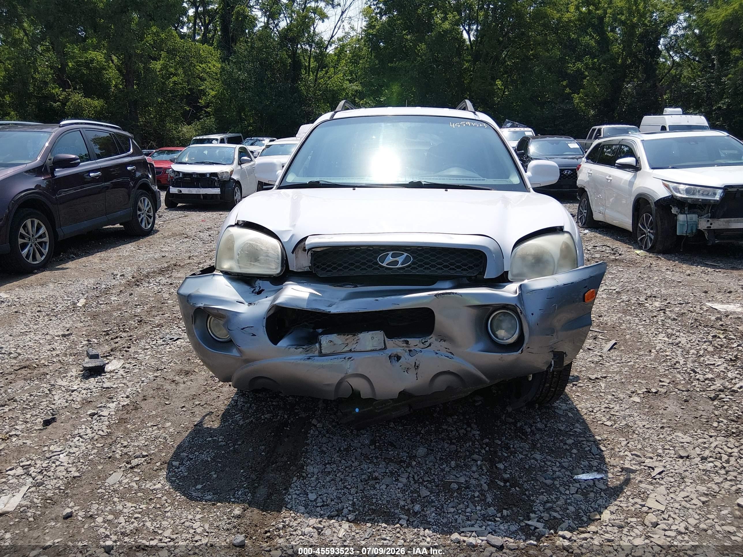 2004 Hyundai Santa Fe Gls White vin: KM8SC13D04U754319