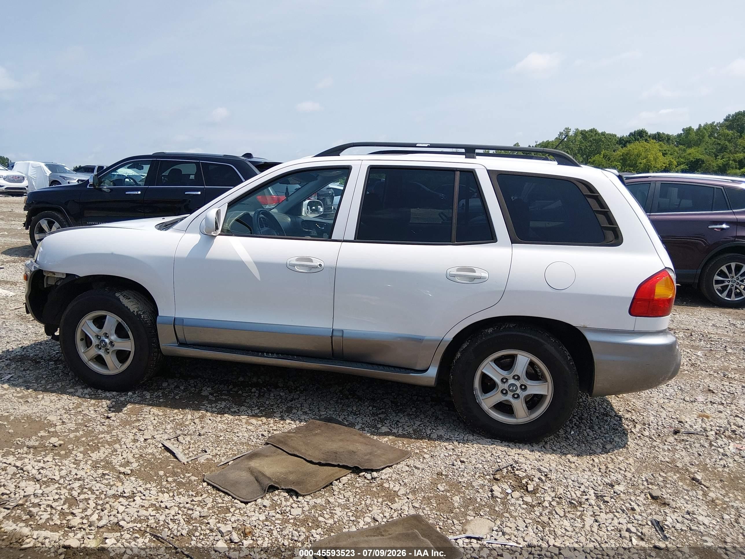2004 Hyundai Santa Fe Gls White vin: KM8SC13D04U754319