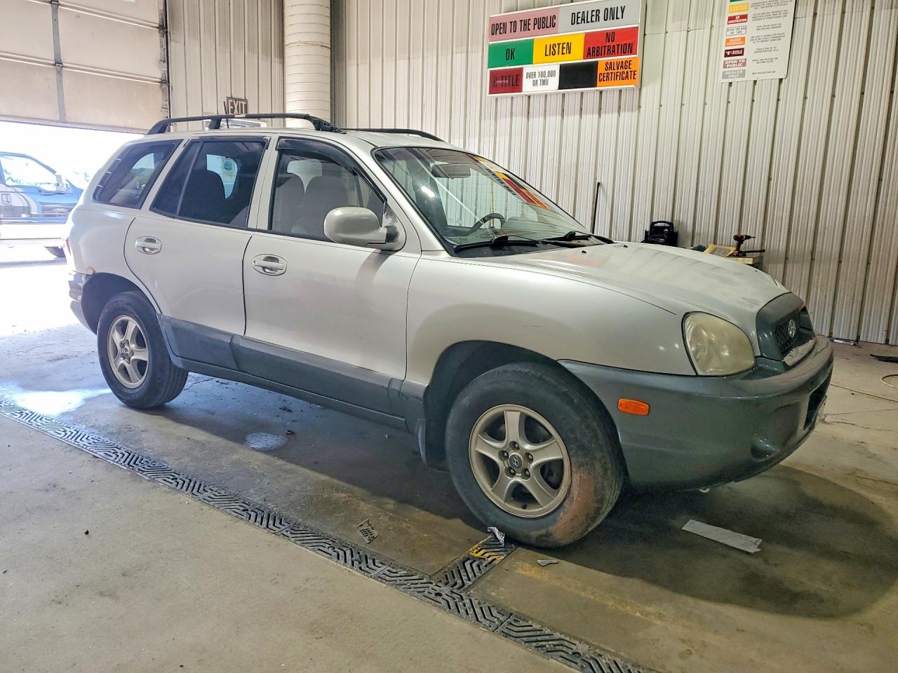 2004 Hyundai Santa Fe Gls Серебряный vin: KM8SC13D04U783660
