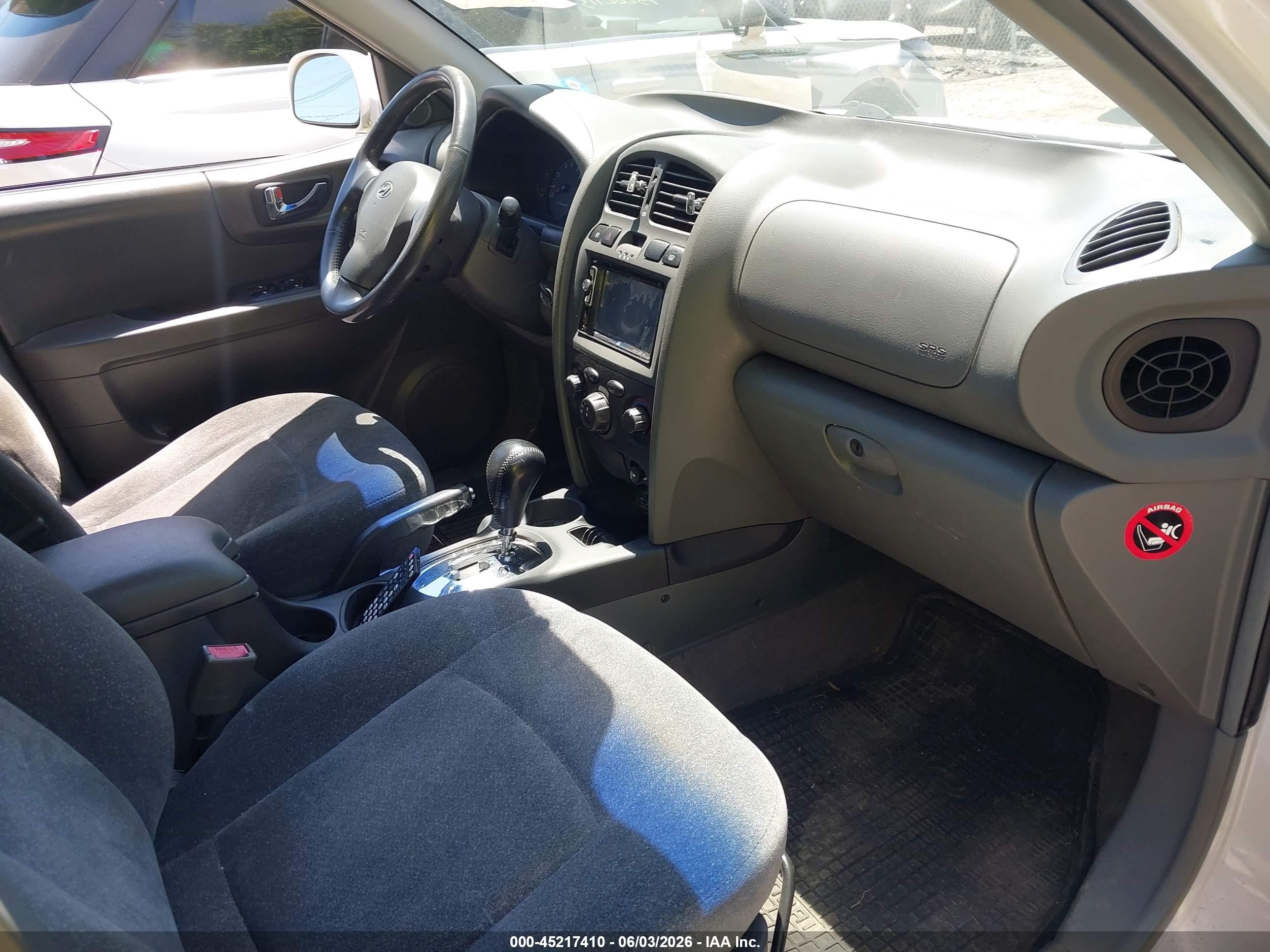 2004 Hyundai Santa Fe Gls White vin: KM8SC13D04U840181
