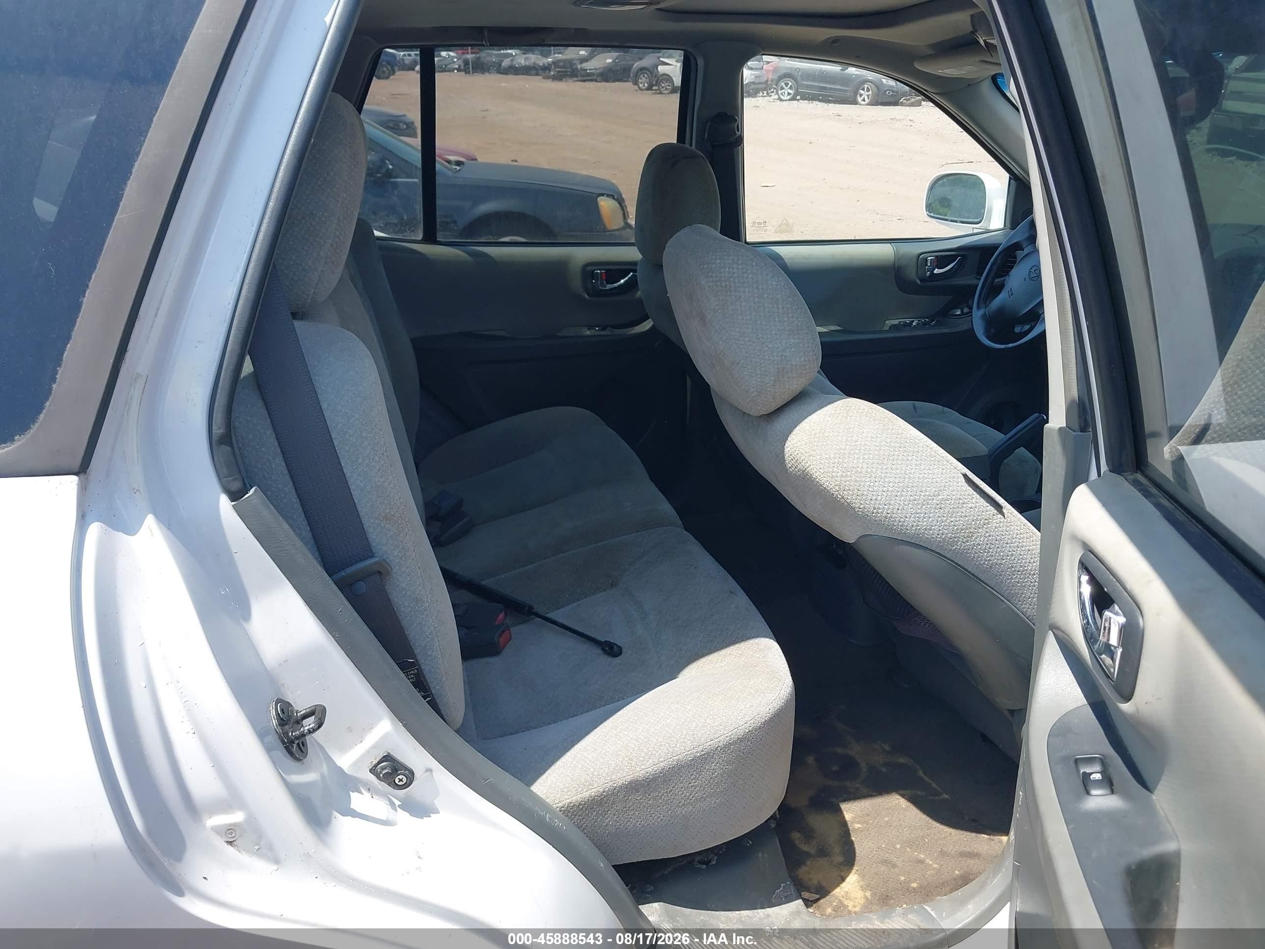 2005 Hyundai Santa Fe Gls White vin: KM8SC13D05U007238