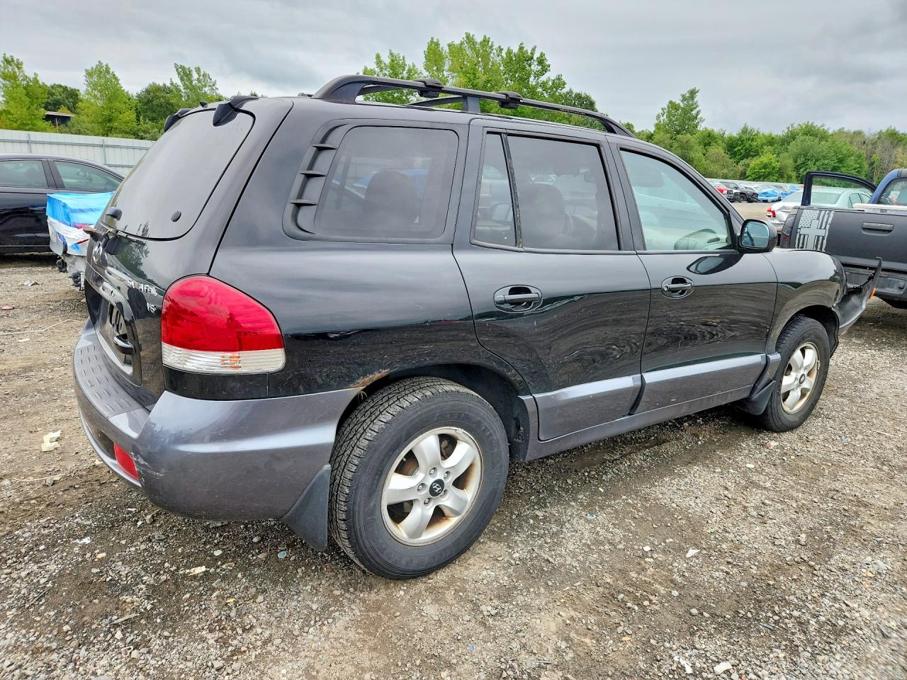 2006 Hyundai Santa Fe Gls Black vin: KM8SC13D06U091675