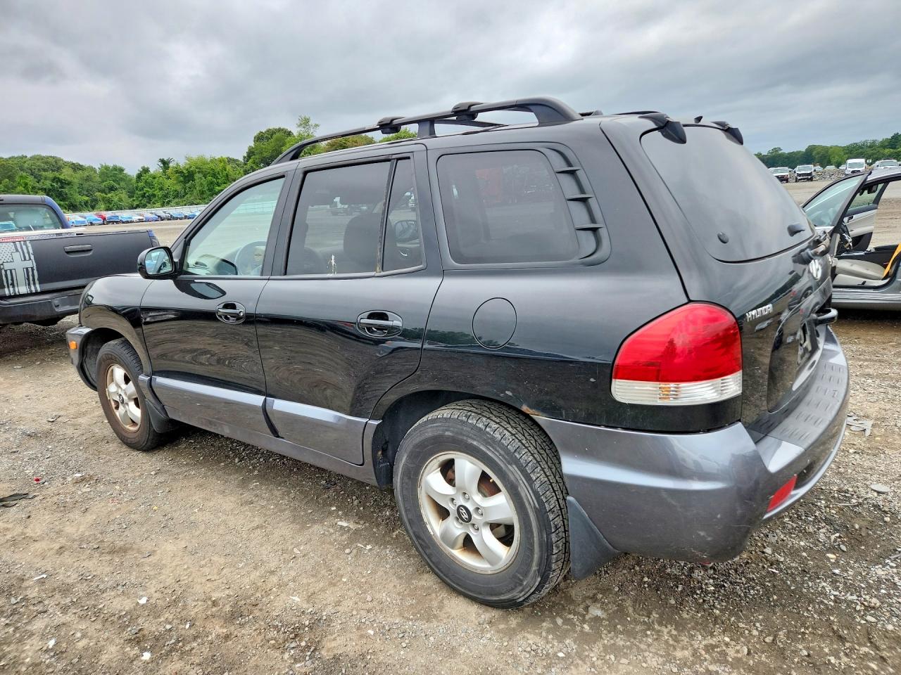 2006 Hyundai Santa Fe Gls Black vin: KM8SC13D06U091675