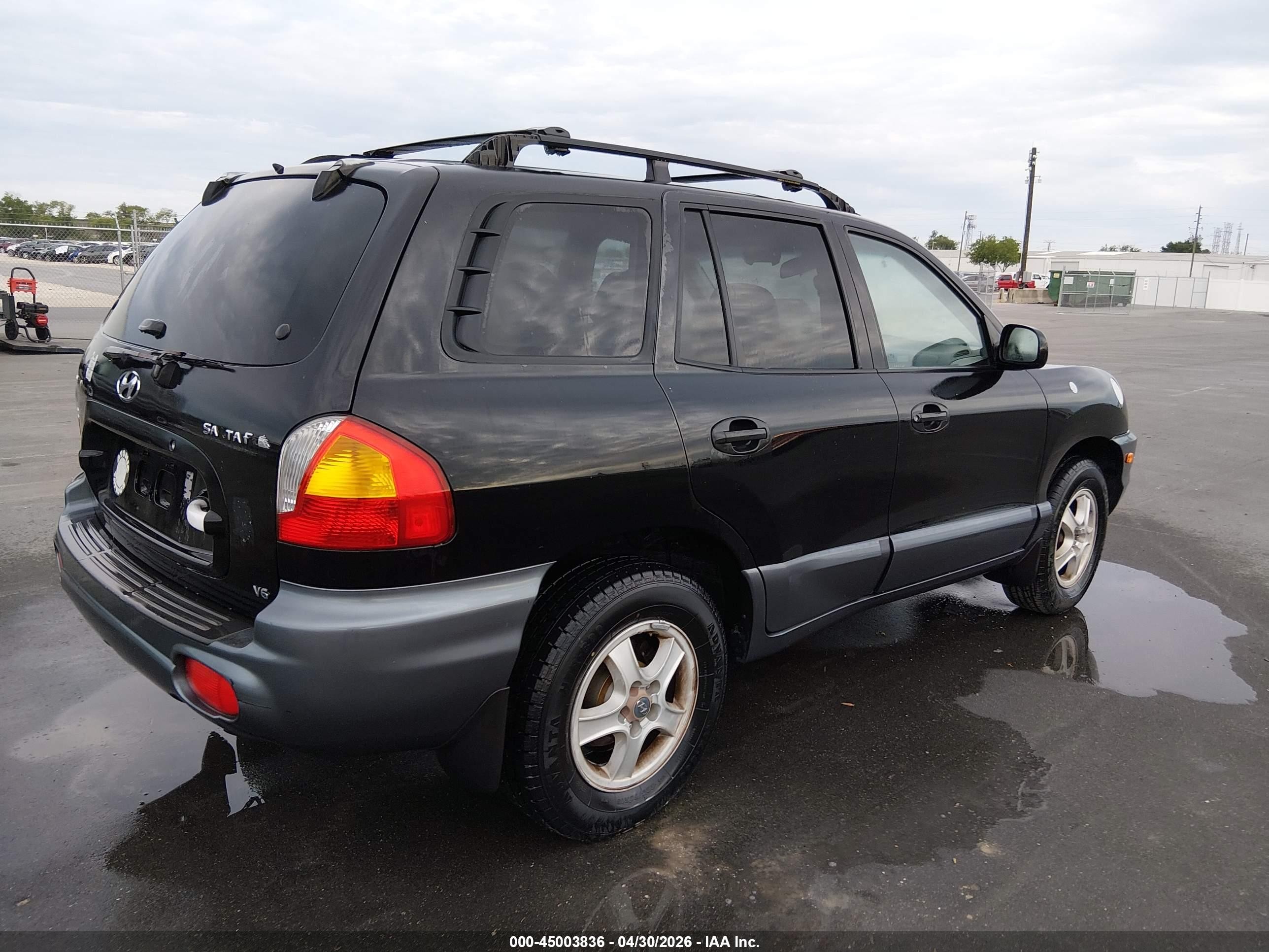 2002 Hyundai Santa Fe Gls/lx Black vin: KM8SC13D12U149643