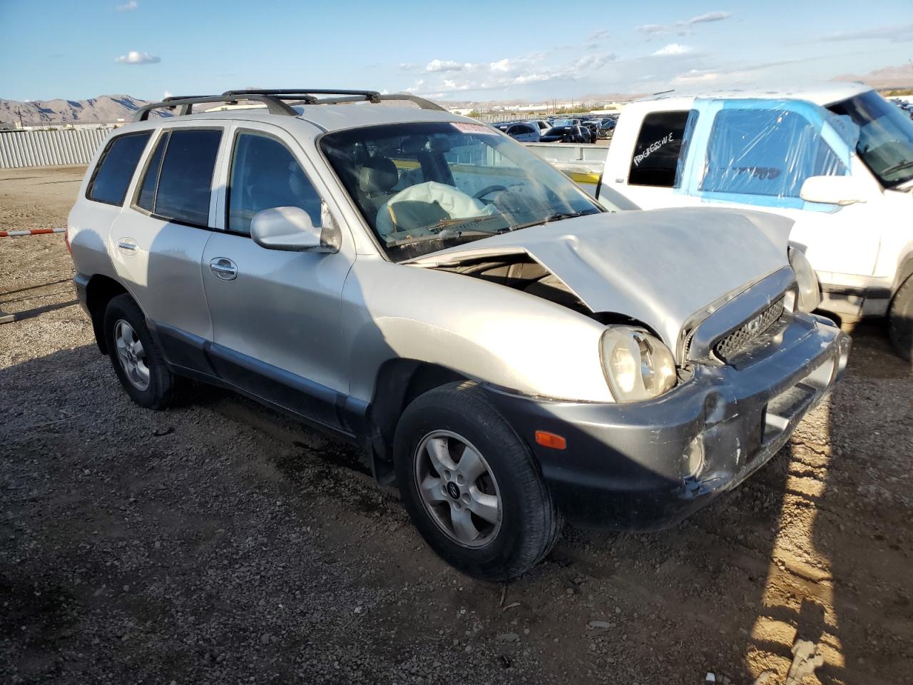 2002 Hyundai Santa Fe Gls Silver vin: KM8SC13D12U176132