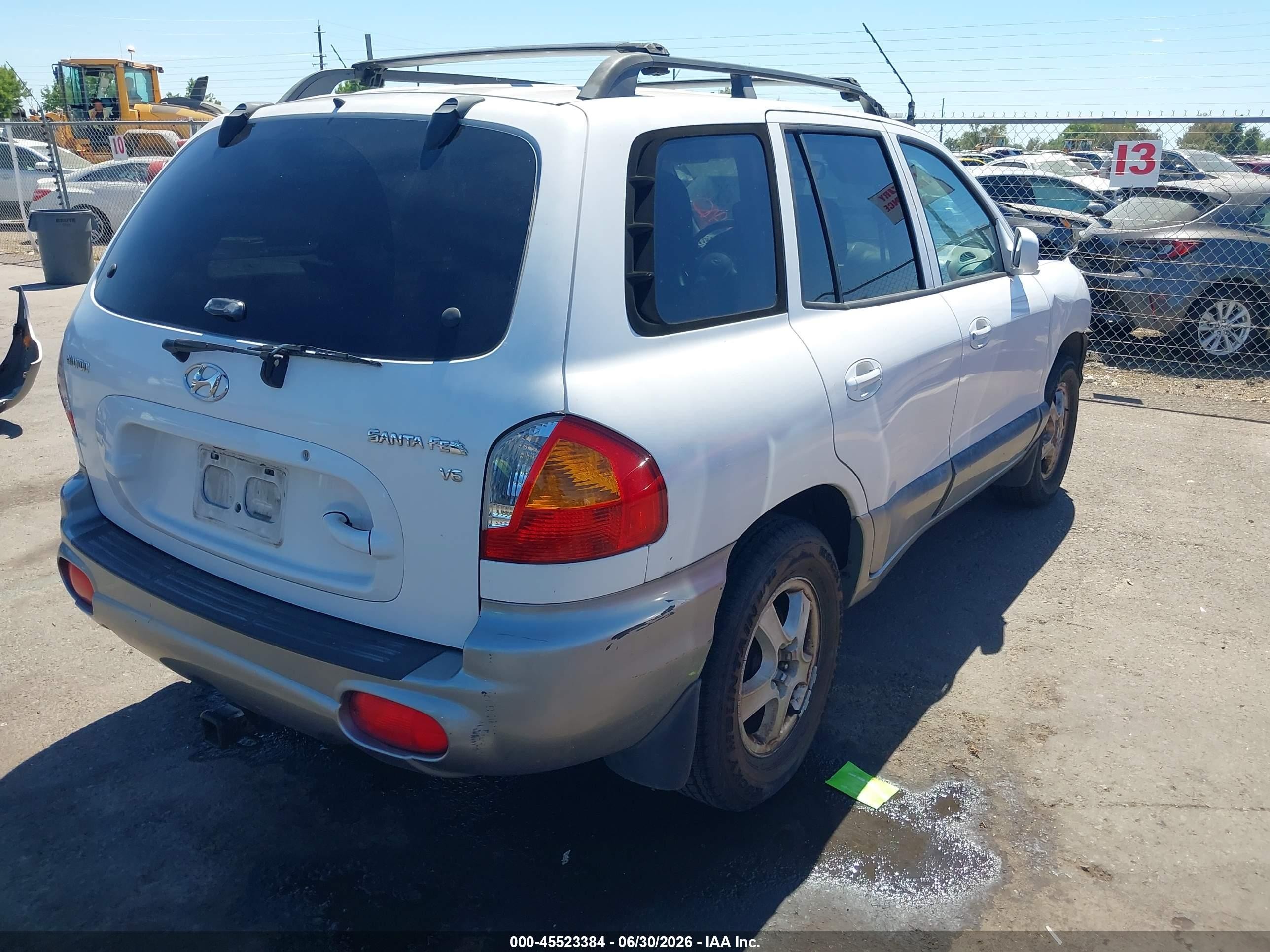 2002 Hyundai Santa Fe Gls/lx White vin: KM8SC13D12U180424
