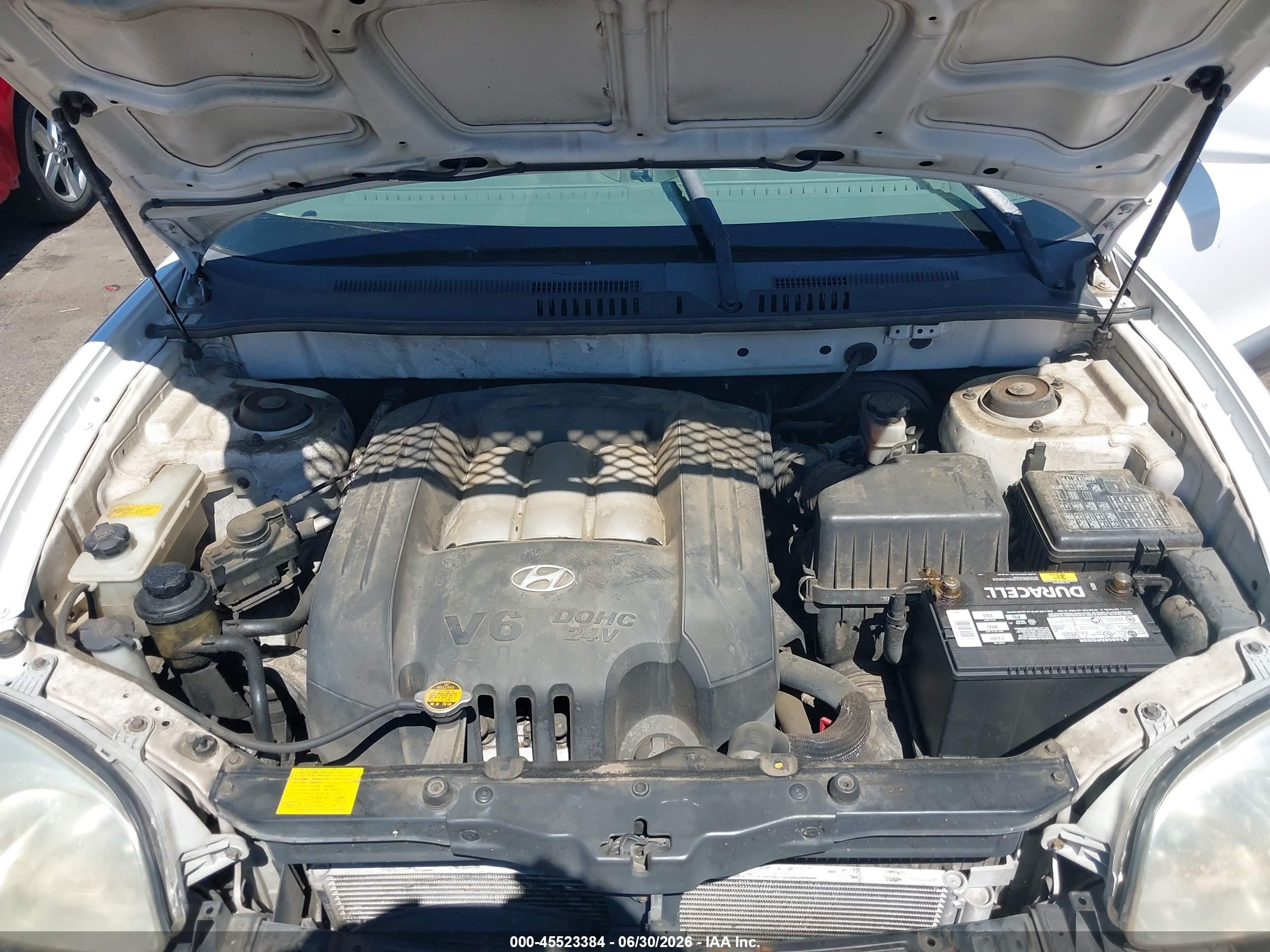 2002 Hyundai Santa Fe Gls/lx White vin: KM8SC13D12U180424