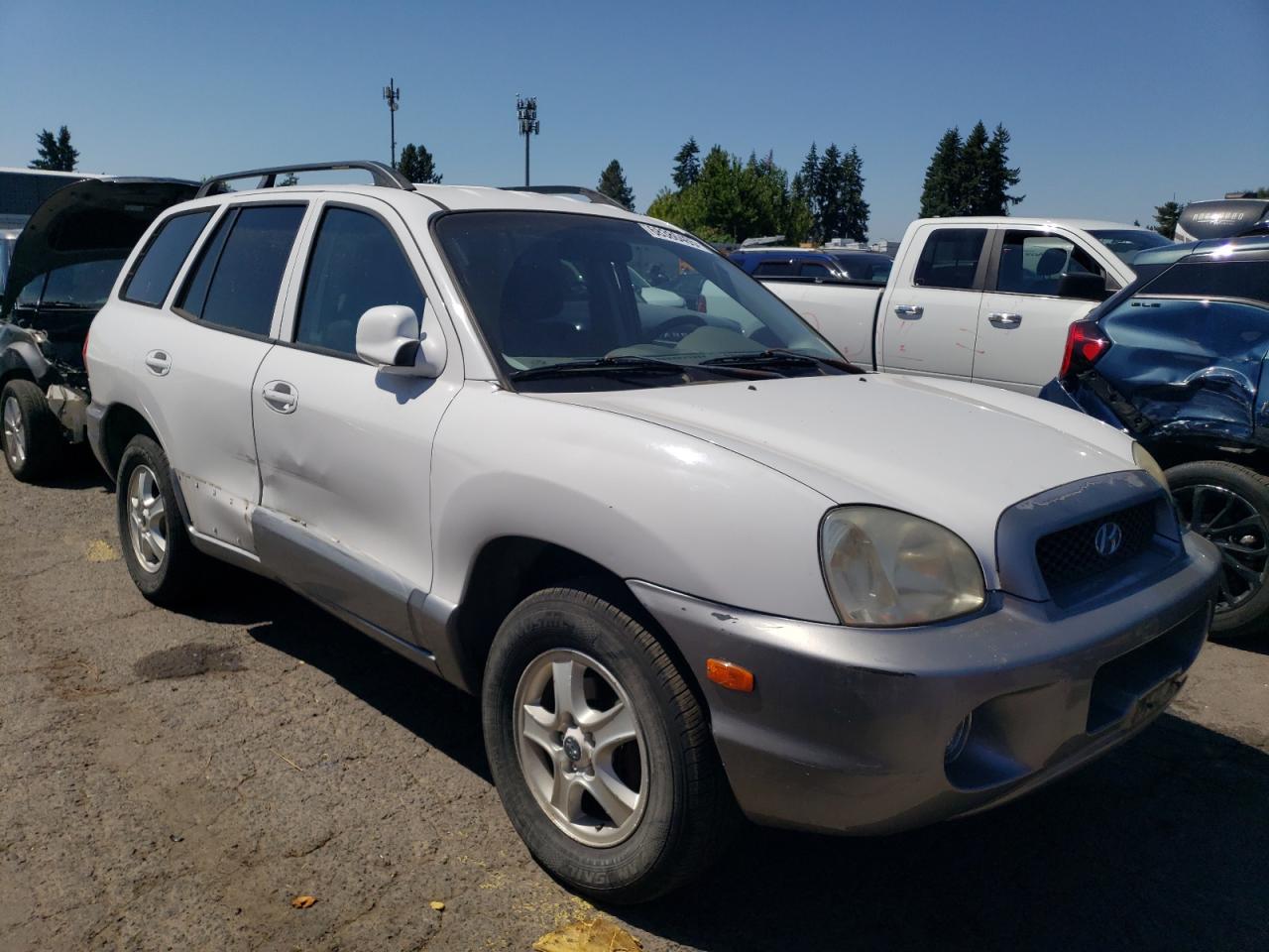 2002 Hyundai Santa Fe Gls Белый vin: KM8SC13D12U243361