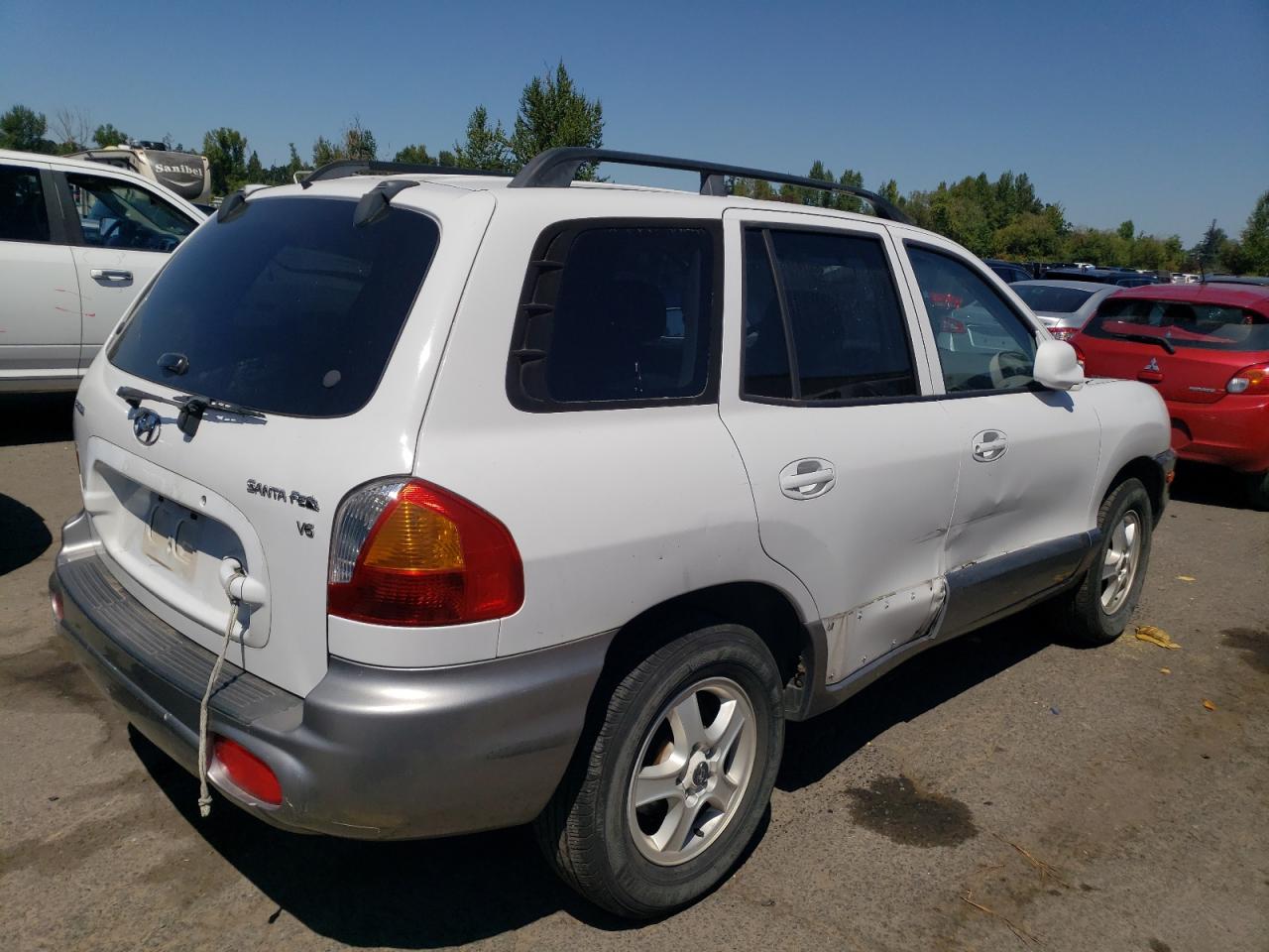2002 Hyundai Santa Fe Gls Белый vin: KM8SC13D12U243361