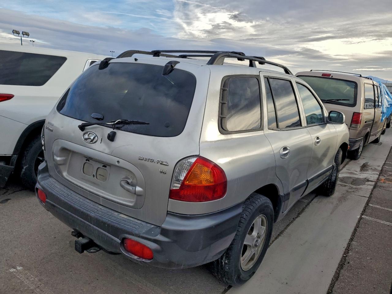 2003 Hyundai Santa Fe Gls Silver vin: KM8SC13D13U362318