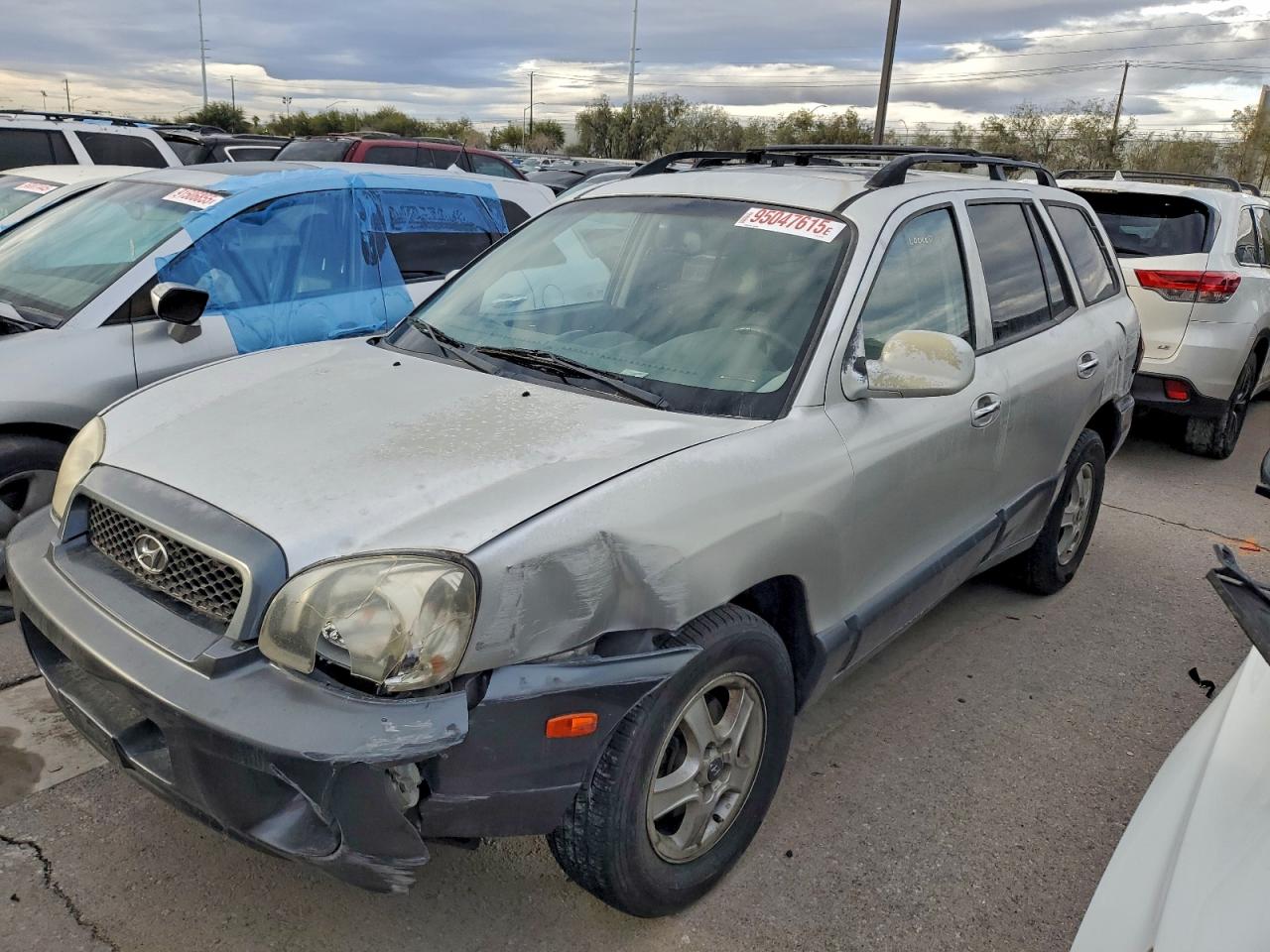 2003 Hyundai Santa Fe Gls Silver vin: KM8SC13D13U362318