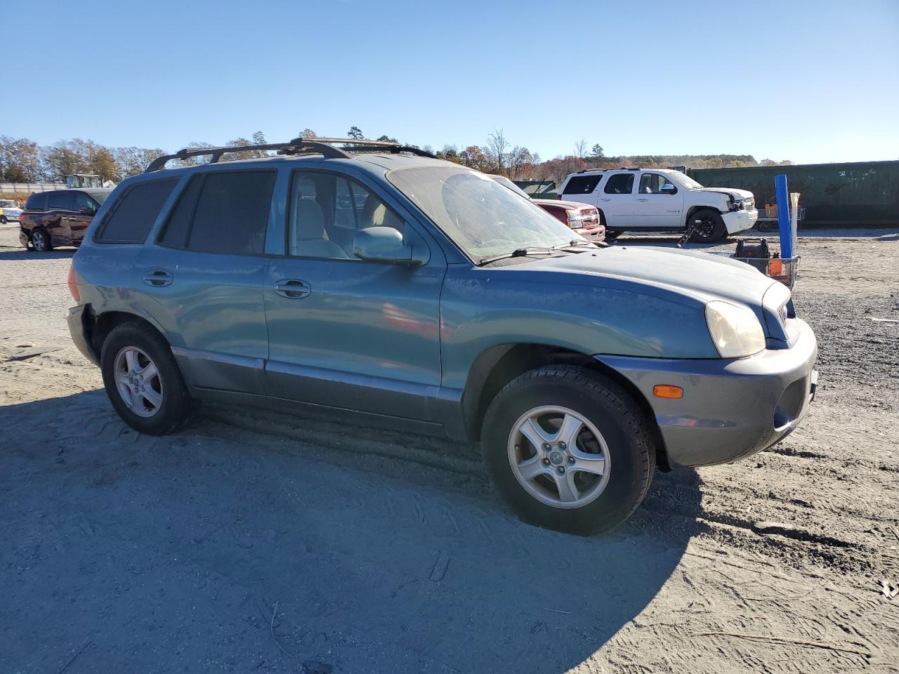 2003 Hyundai Santa Fe Gls Green vin: KM8SC13D13U374680