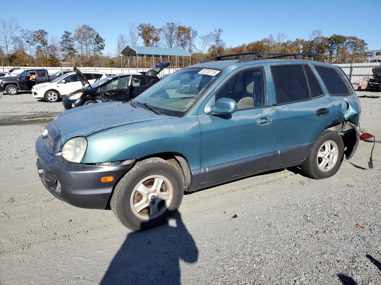 2003 Hyundai Santa Fe Gls Green vin: KM8SC13D13U374680