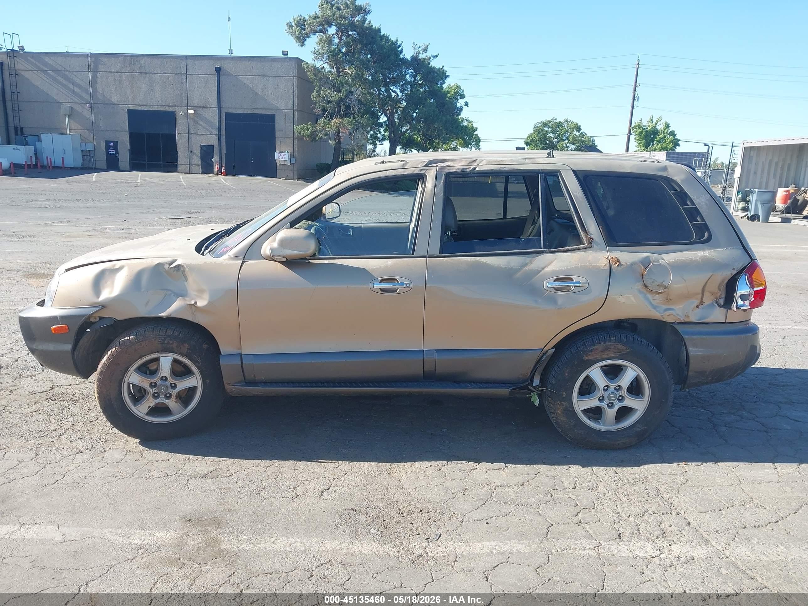 2003 Hyundai Santa Fe Gls/lx Beige vin: KM8SC13D13U469711