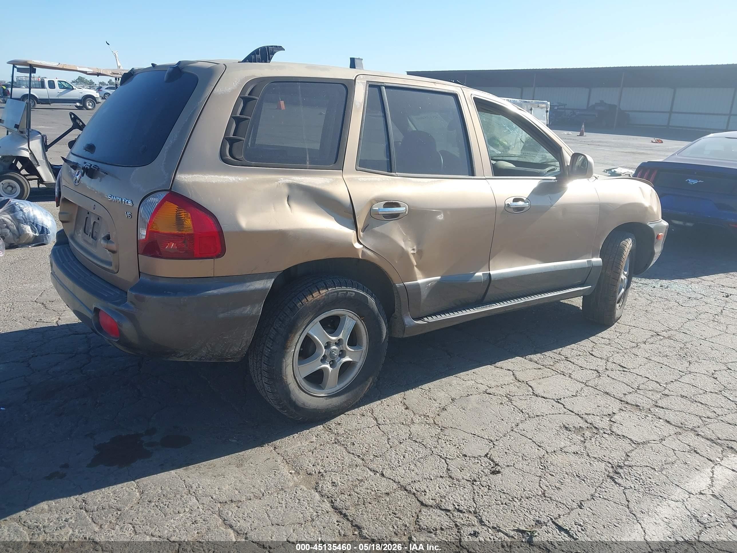 2003 Hyundai Santa Fe Gls/lx Beige vin: KM8SC13D13U469711