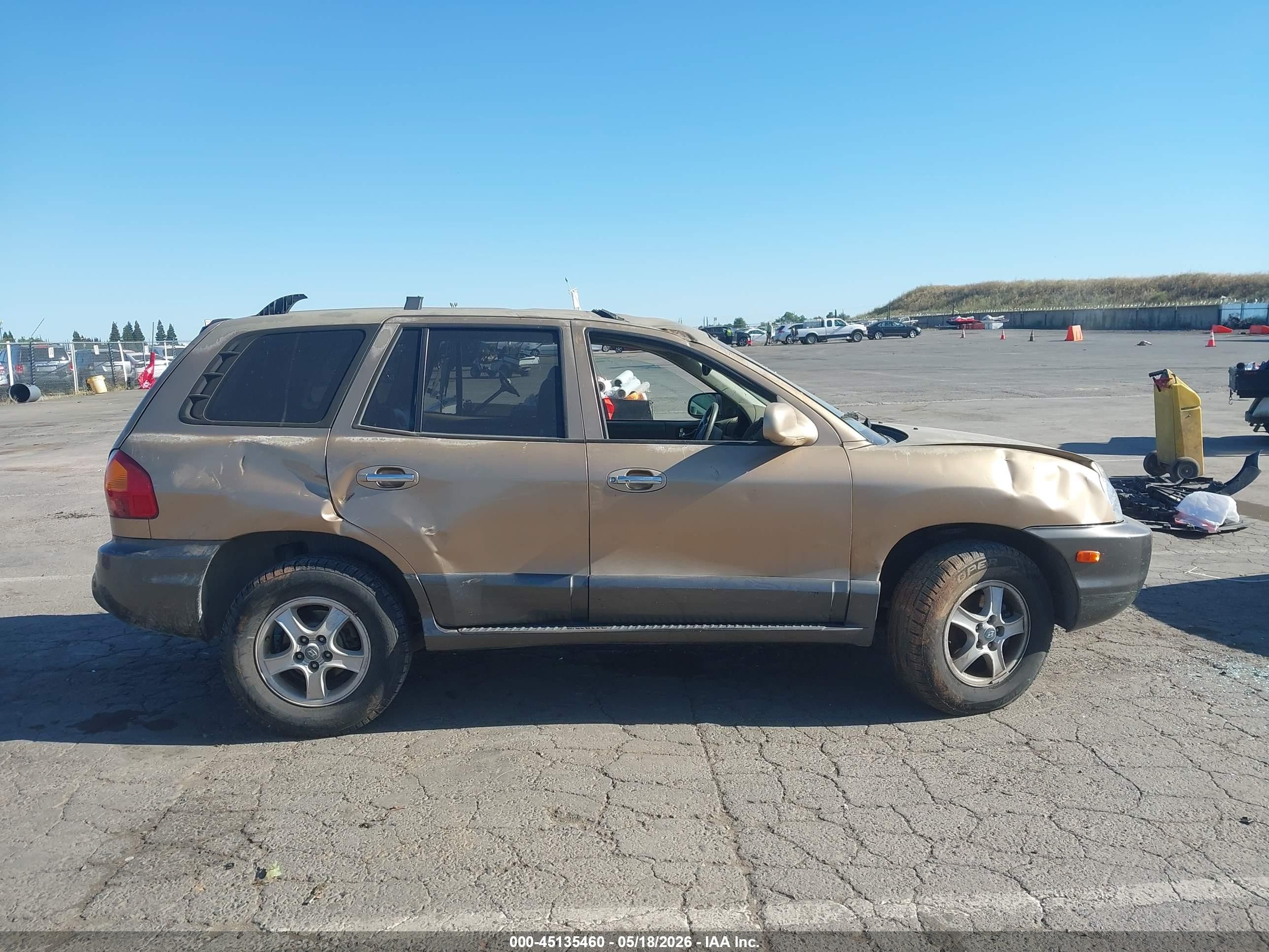 2003 Hyundai Santa Fe Gls/lx Beige vin: KM8SC13D13U469711