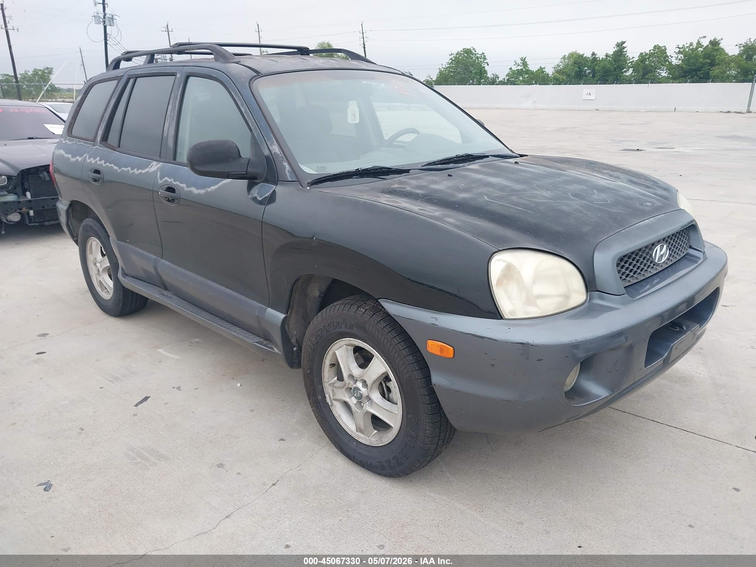 2003 Hyundai Santa Fe Gls/lx Black vin: KM8SC13D13U526439