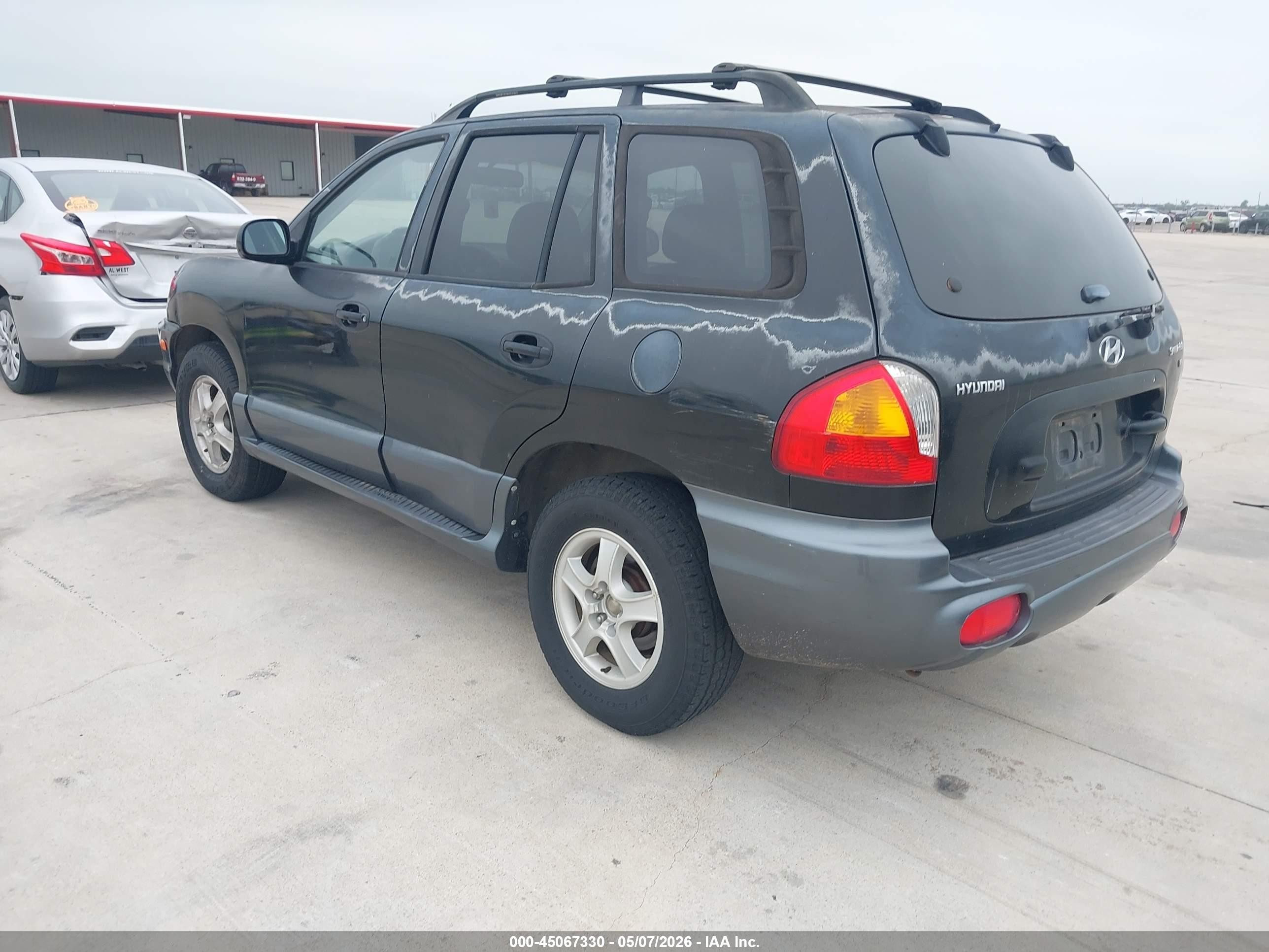 2003 Hyundai Santa Fe Gls/lx Black vin: KM8SC13D13U526439