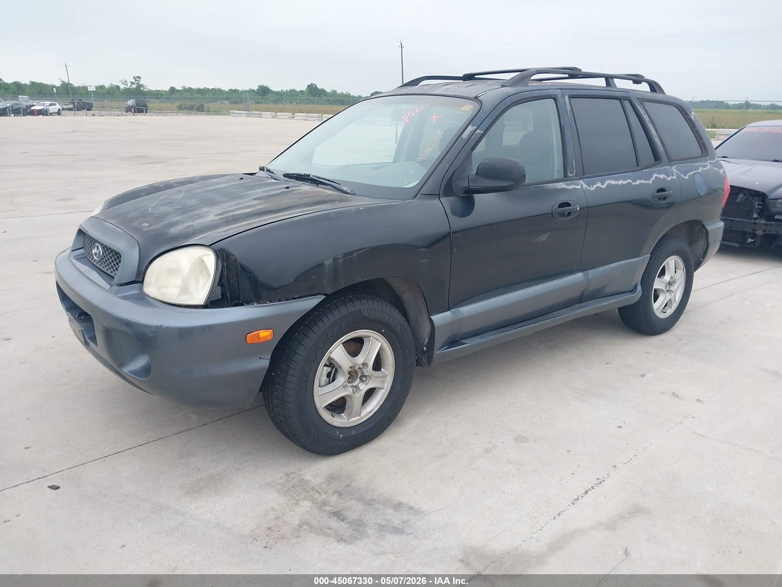 2003 Hyundai Santa Fe Gls/lx Black vin: KM8SC13D13U526439
