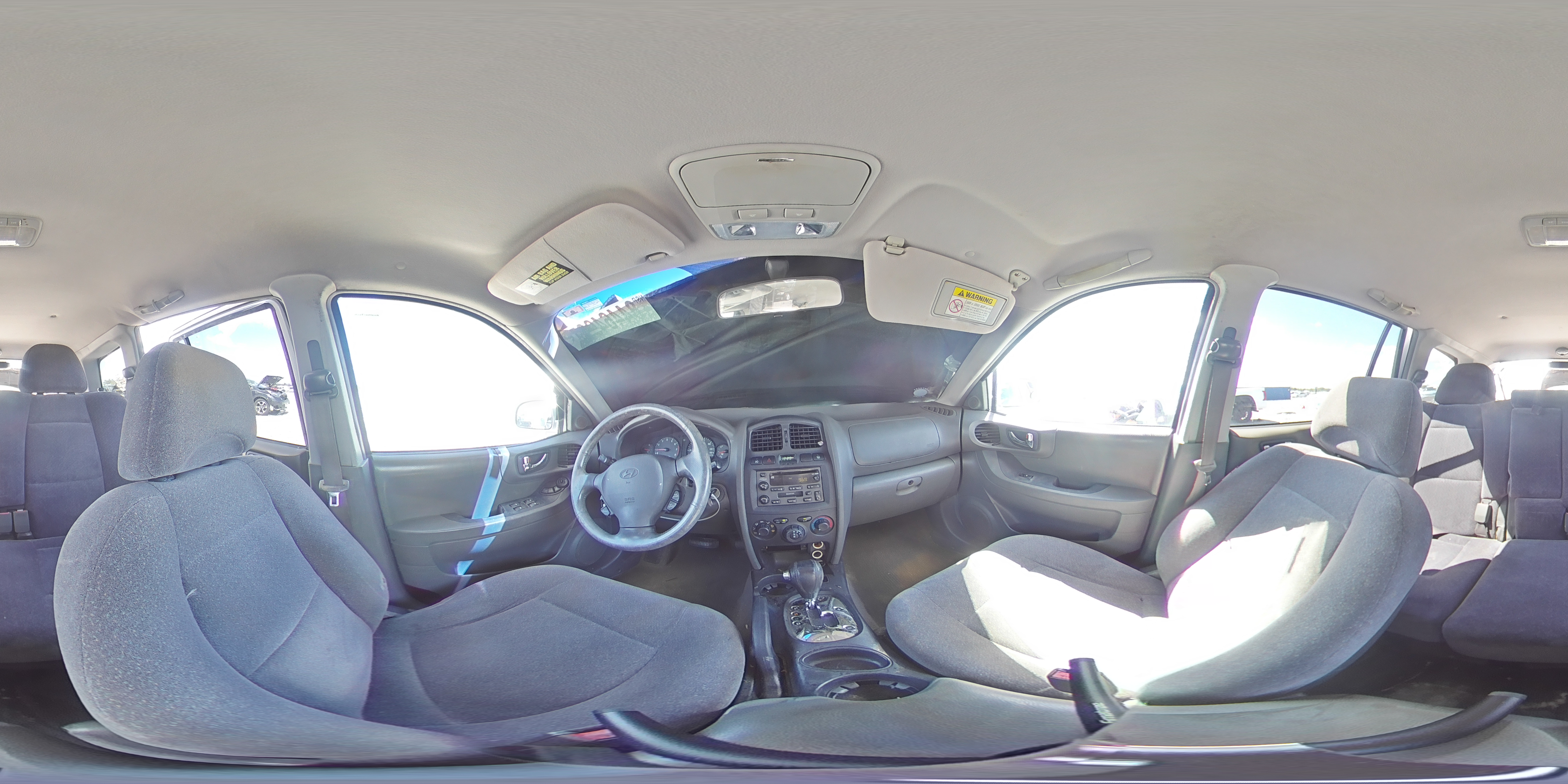 2004 Hyundai Santa Fe Gls White vin: KM8SC13D14U628485