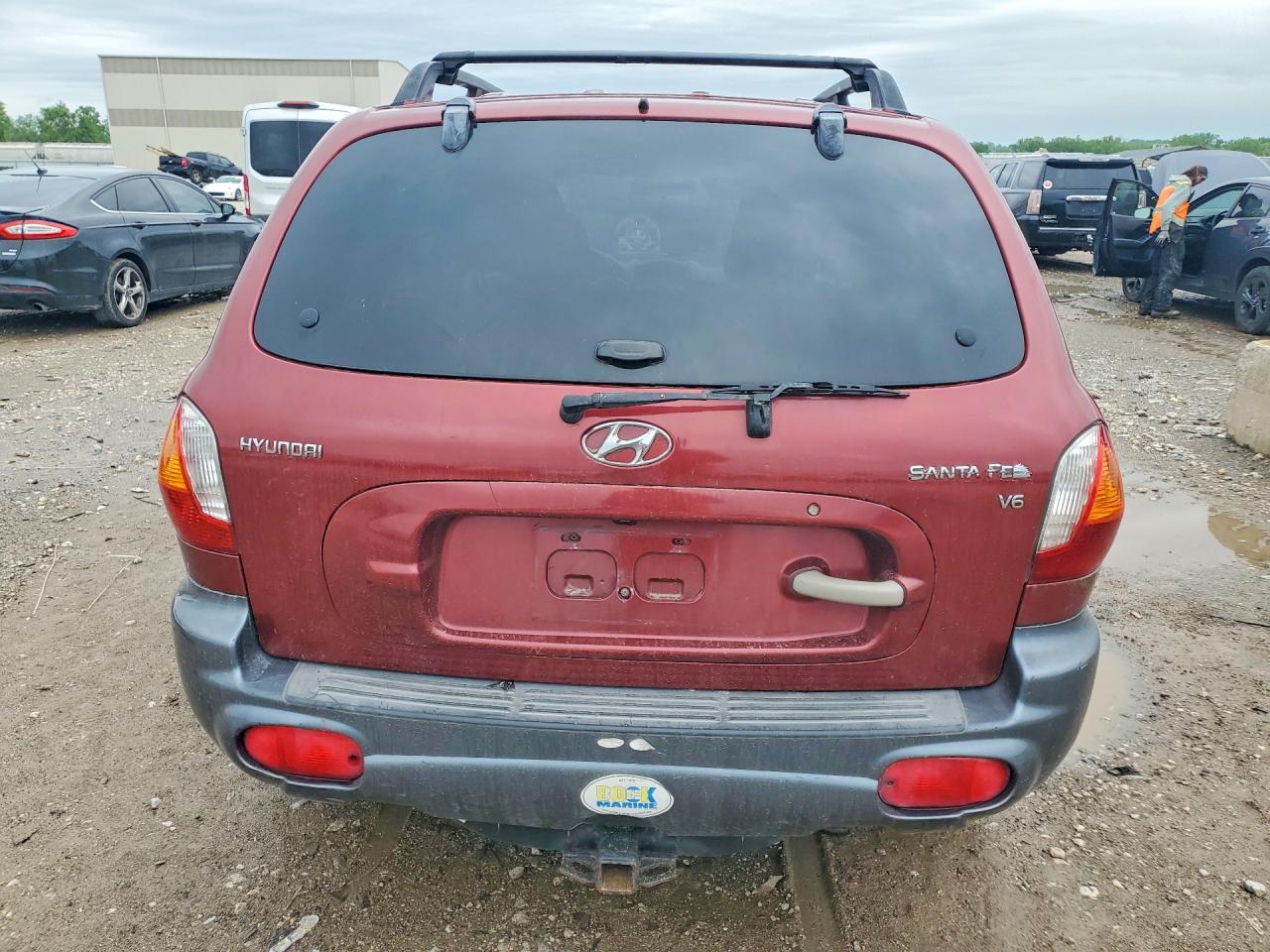 2004 Hyundai Santa Fe Gls Темно-бордовый vin: KM8SC13D14U629667